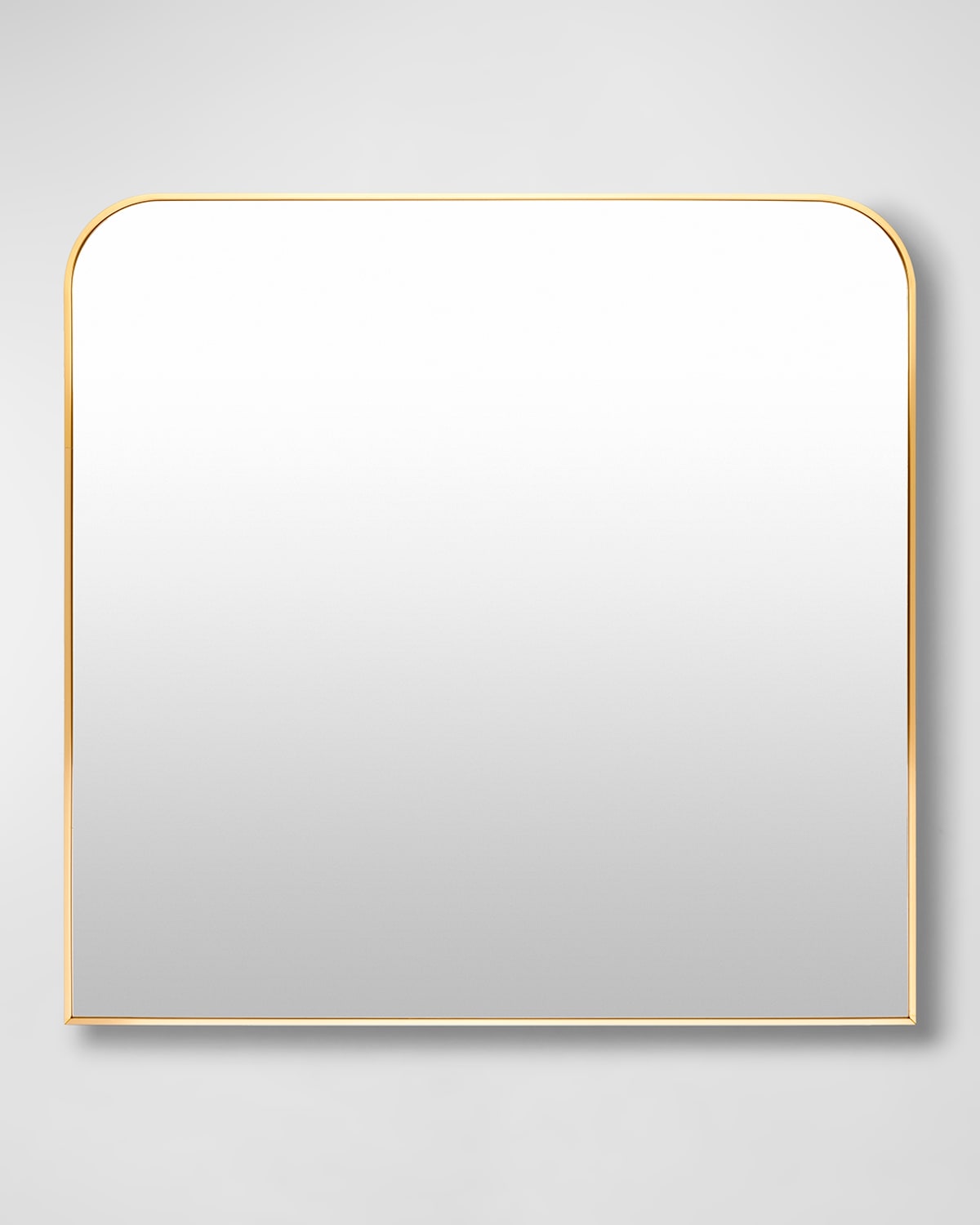 Surya Rugs Aranya 36" Squared Wide-arch Wall Mirror, Gold In Gold