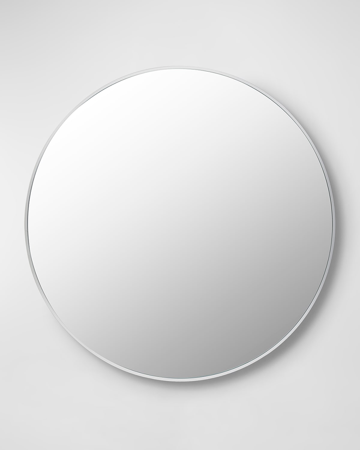 Surya Rugs Aranya 36" Round Wall Mirror, White In White