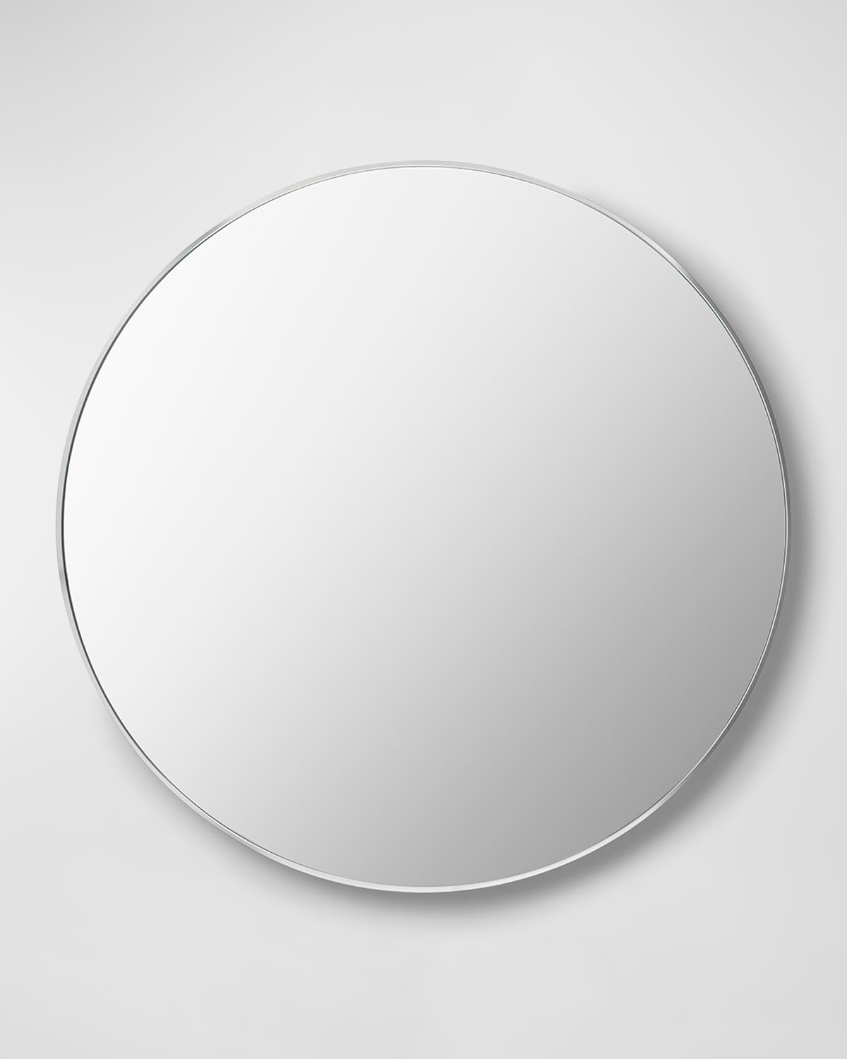 Surya Rugs Aranya 40" Round Wall Mirror, Silver In Silver