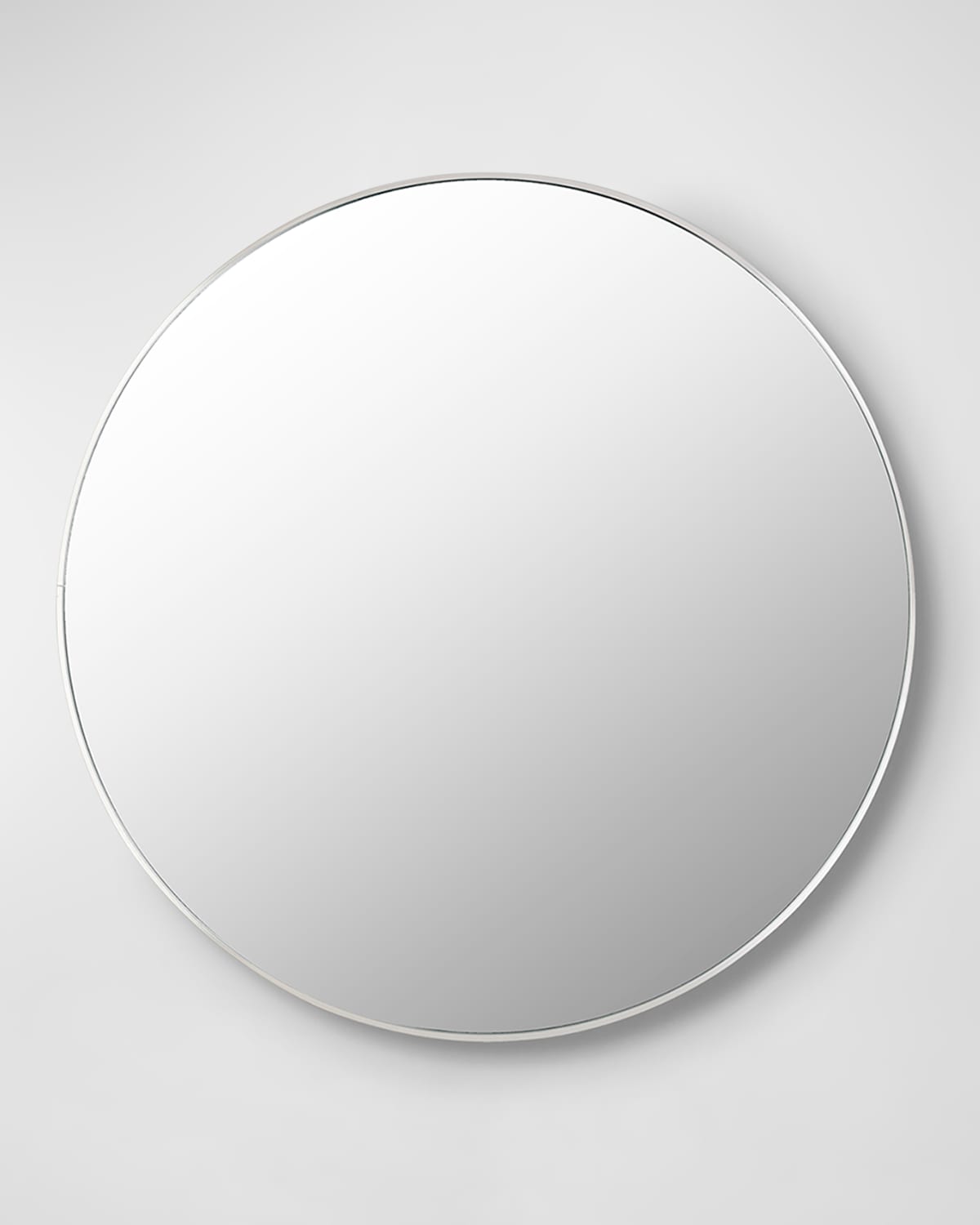 Surya Rugs Aranya 36" Round Wall Mirror, Silver In Silver