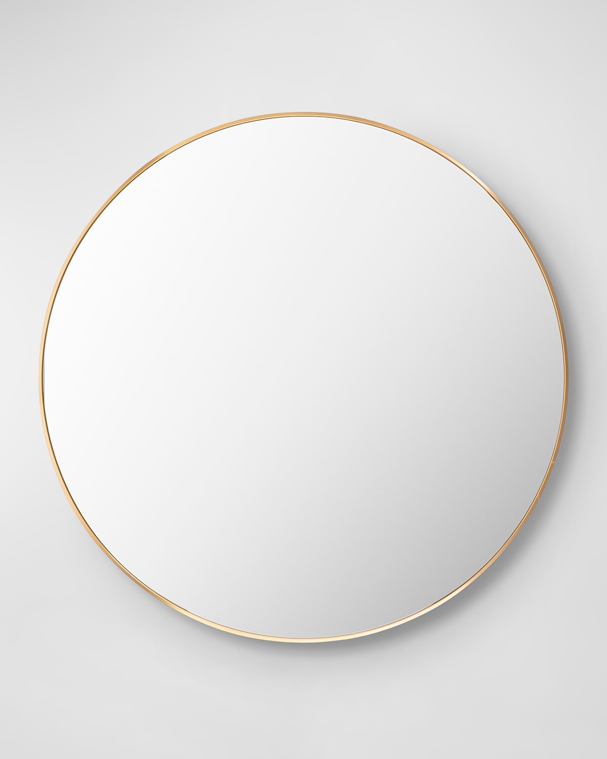 Surya Rugs Aranya 40" Round Wall Mirror, Gold In Gold
