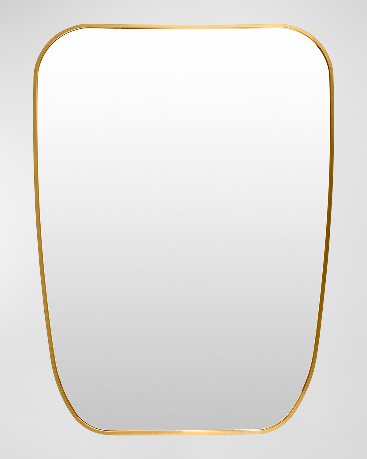 Surya Rugs Aranya 32" Shield Wall Mirror, Gold In Gold