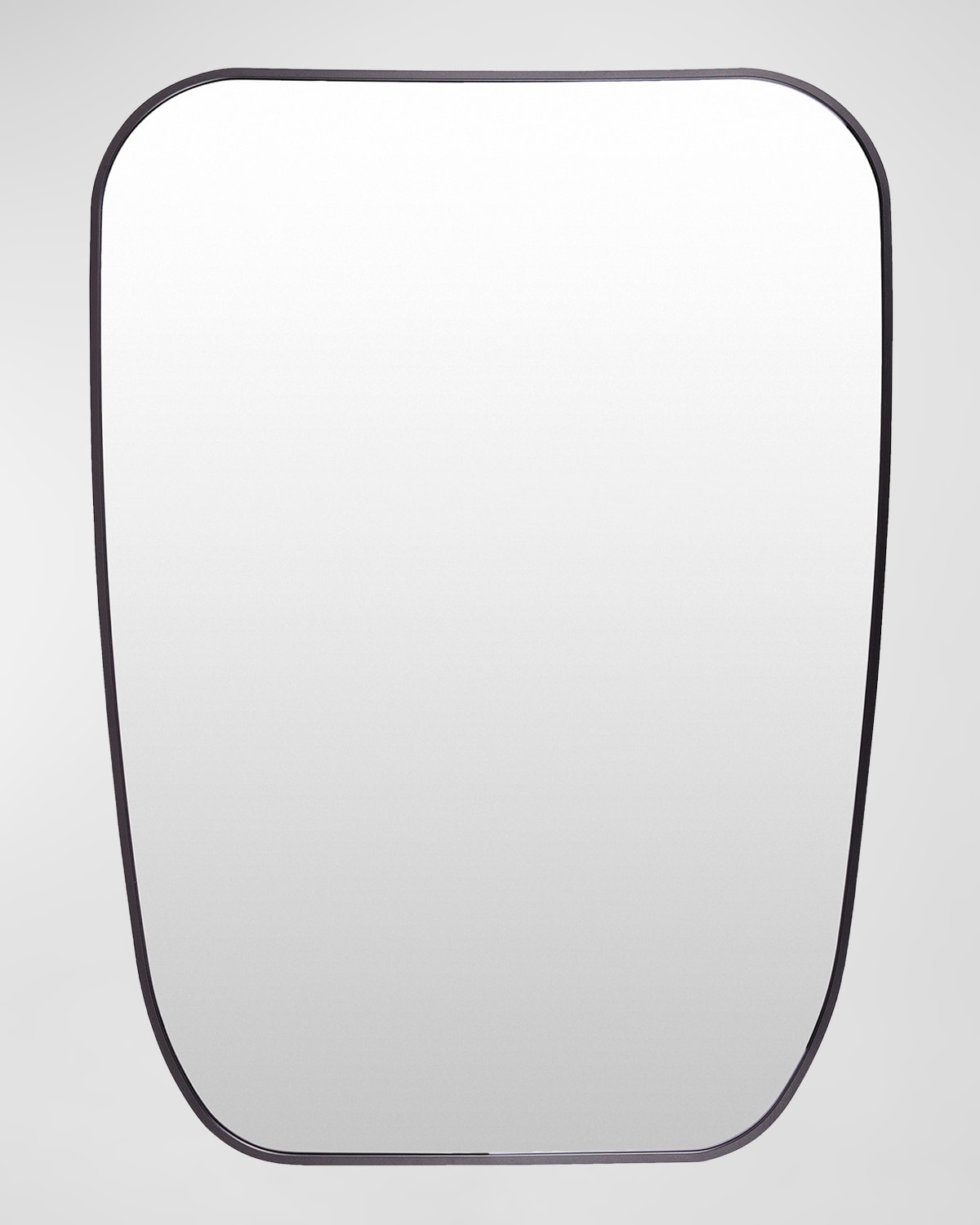 Surya Rugs Aranya 32" Shield Wall Mirror, Black In Black