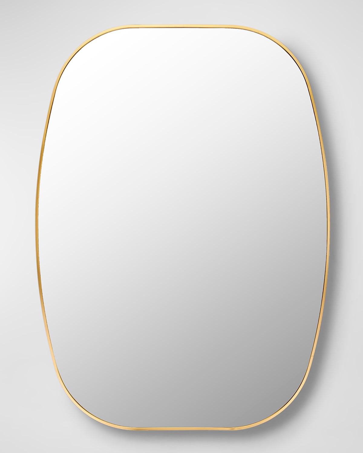 Surya Rugs Aranya 41" Rounded Wall Mirror, Gold In Gold
