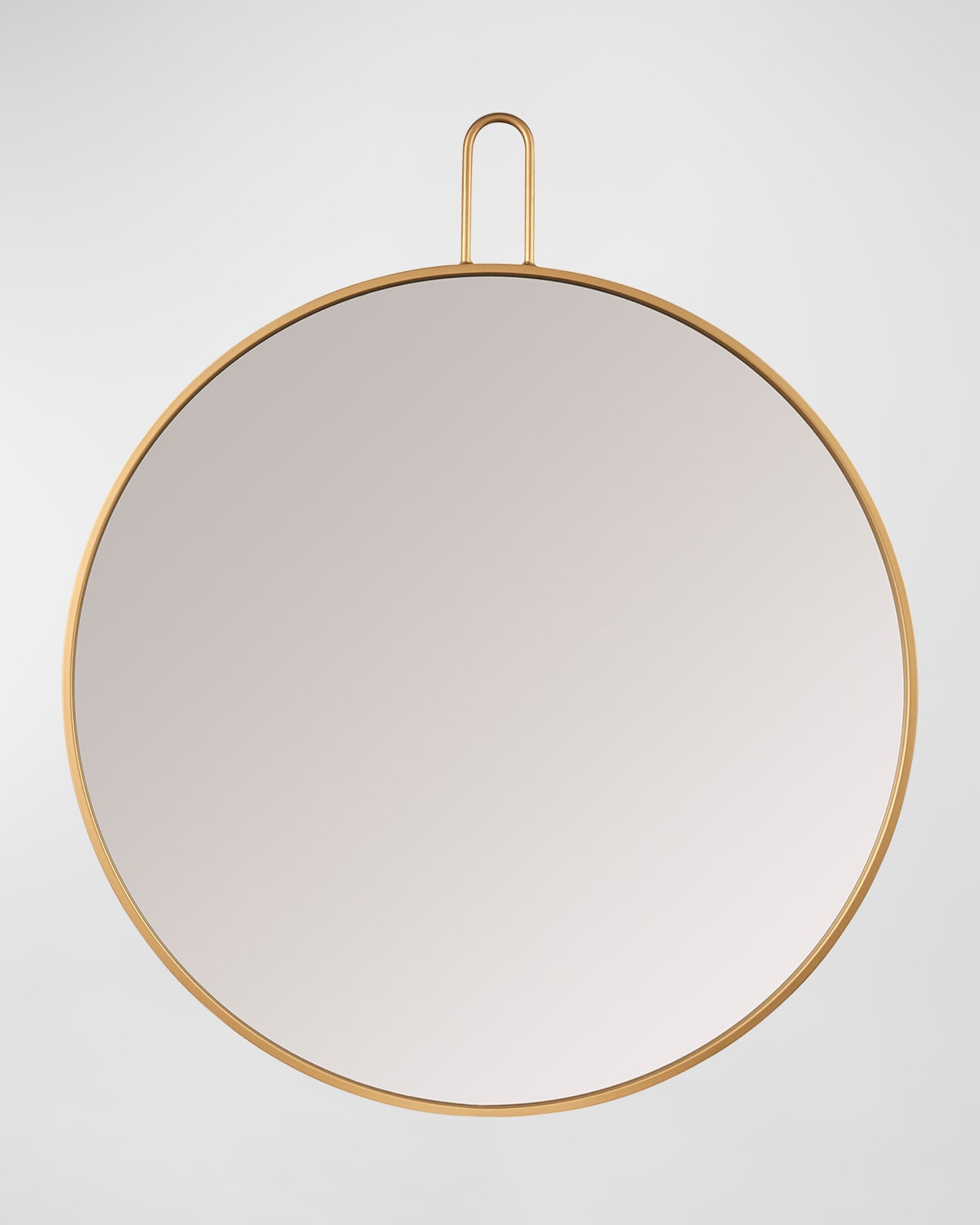 Surya Rugs Athanasia 30" Round Wall Mirror, Gold In Gold