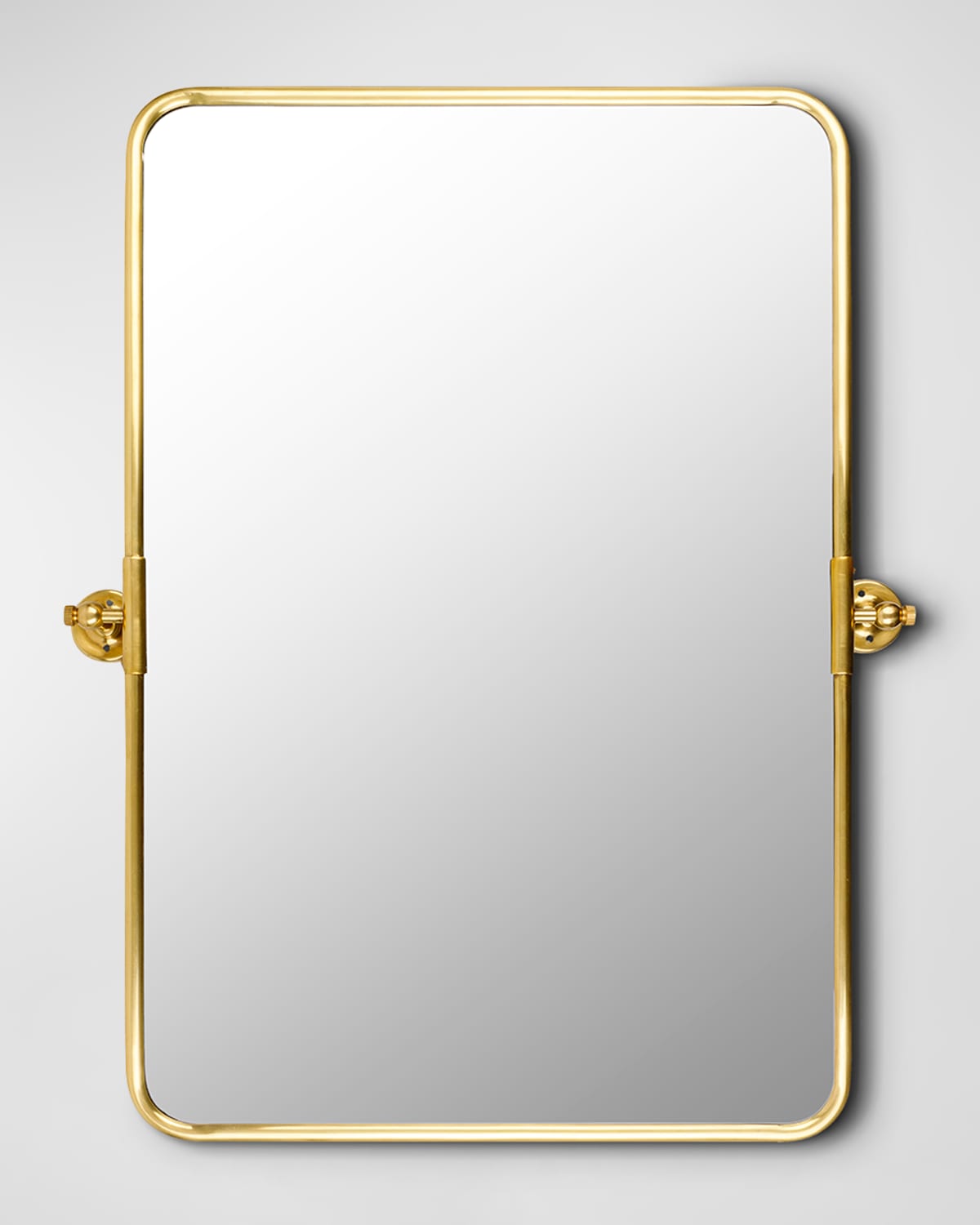 Surya Rugs Burnish Golden Rectangular Mirror, 30" In Gold