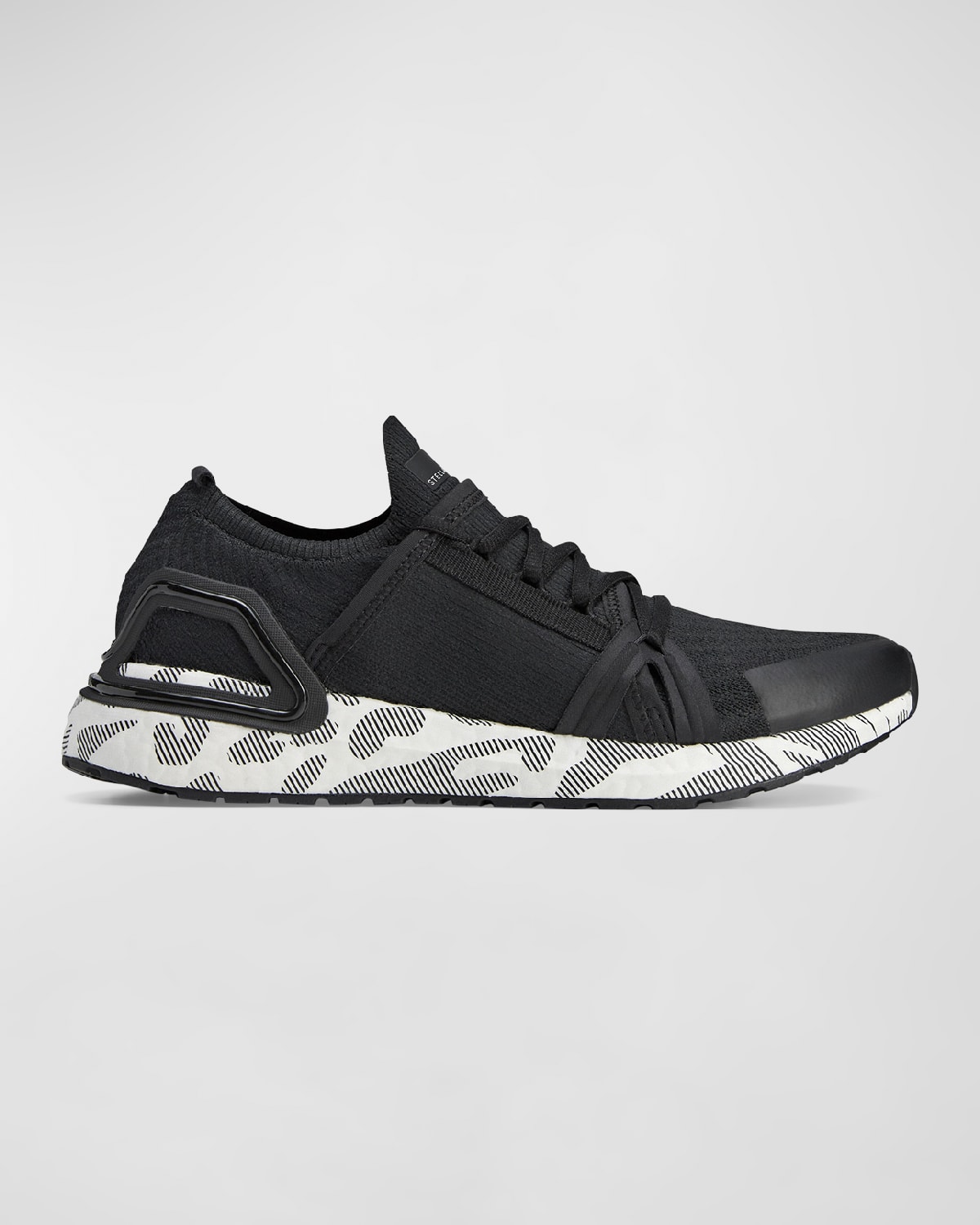 Adidas By Stella Mccartney Asmc Ultraboost 20 Graphic-sole Trainer Sneakers In Core Blackcore Blackcore Black