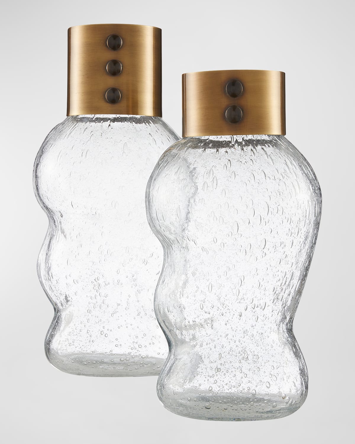 ARTERIORS DECKER GLASS VASES, SET OF 2 