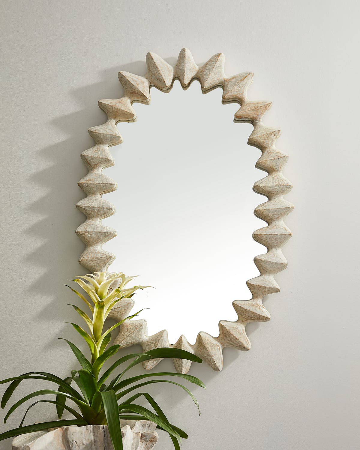 Arteriors Cicada 40" Wall Mirror In White