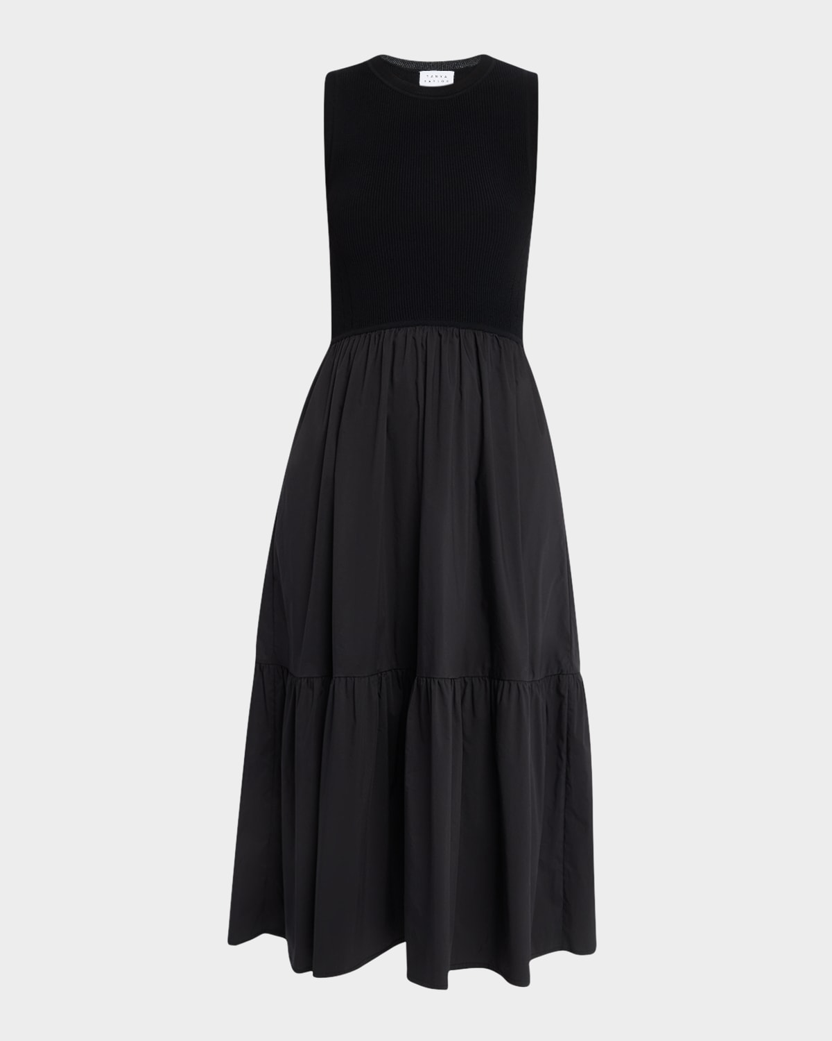Josephina Crewneck Sleeveless Midi Dress