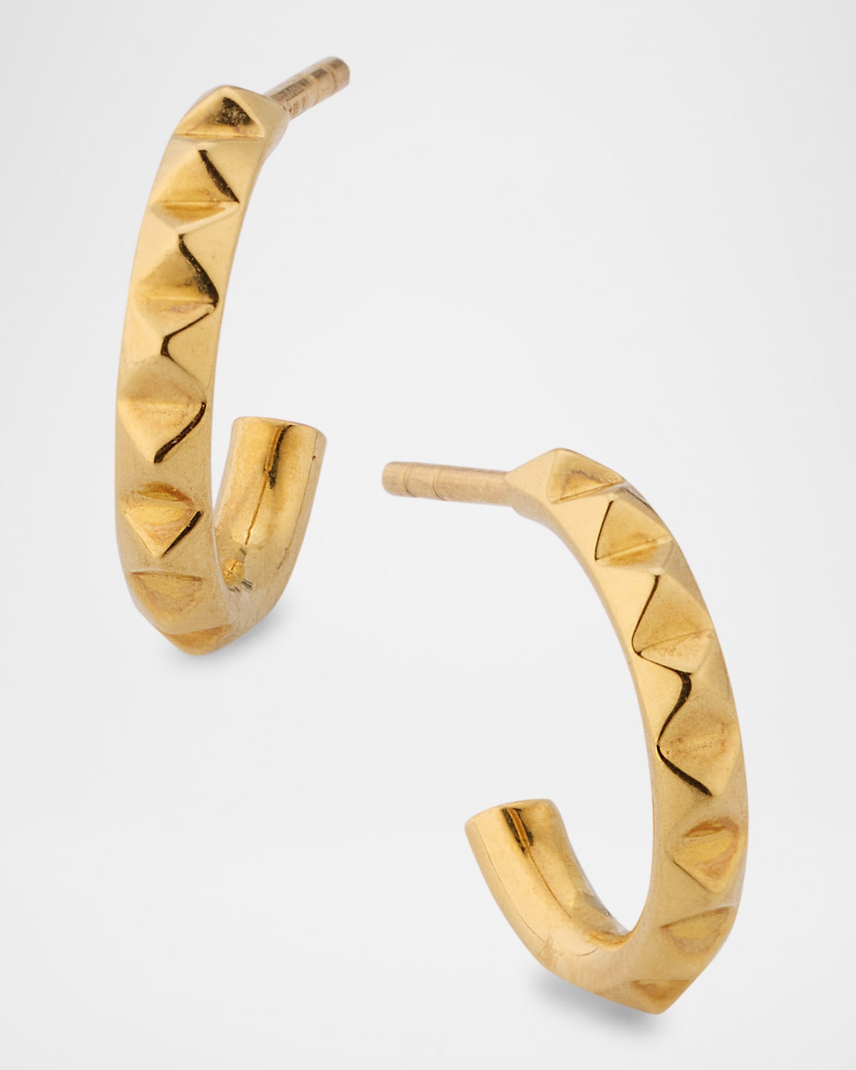 Club 18K Yellow Gold Small Hoop Earrings