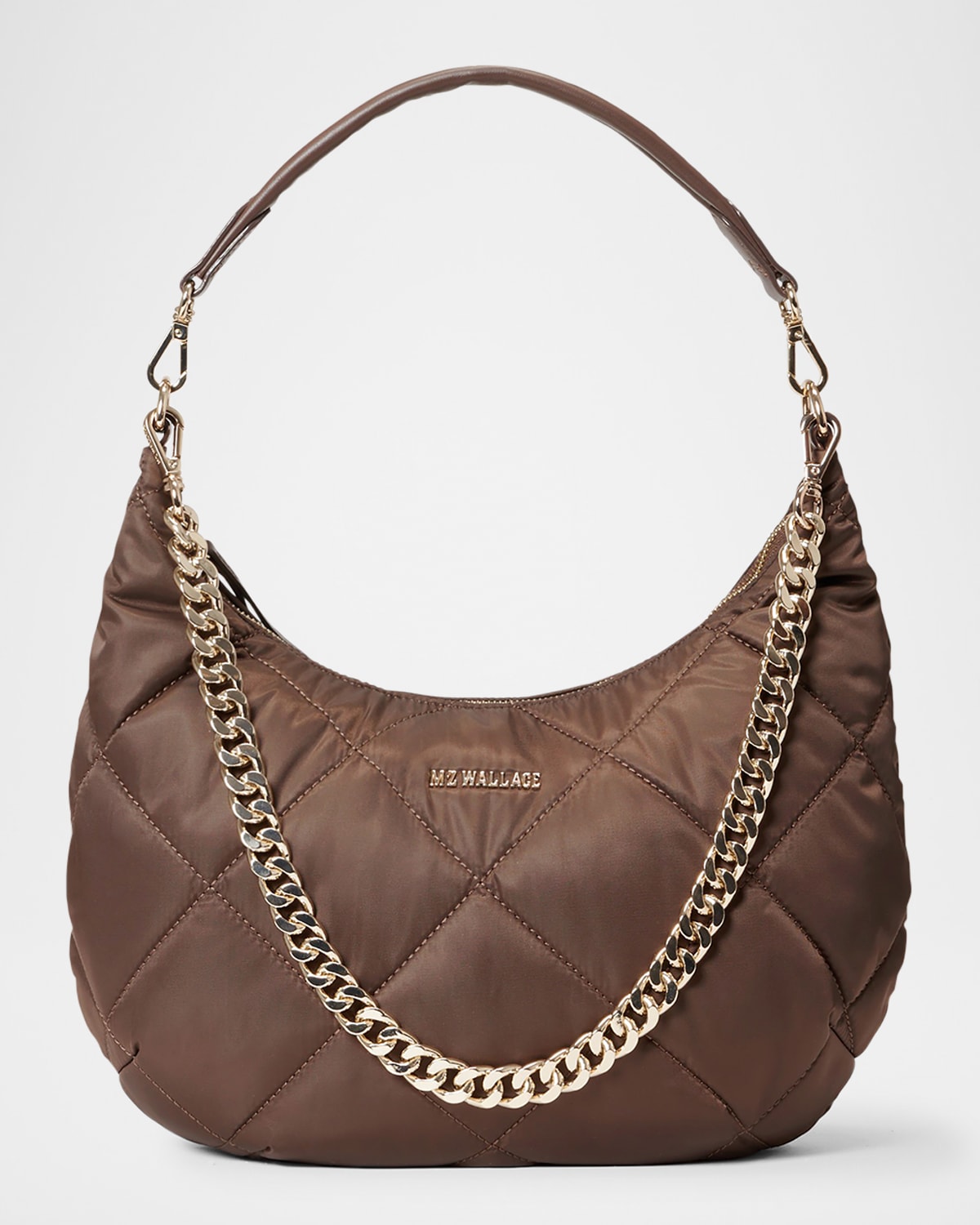 Madison Quilted Nylon Satchel Bag