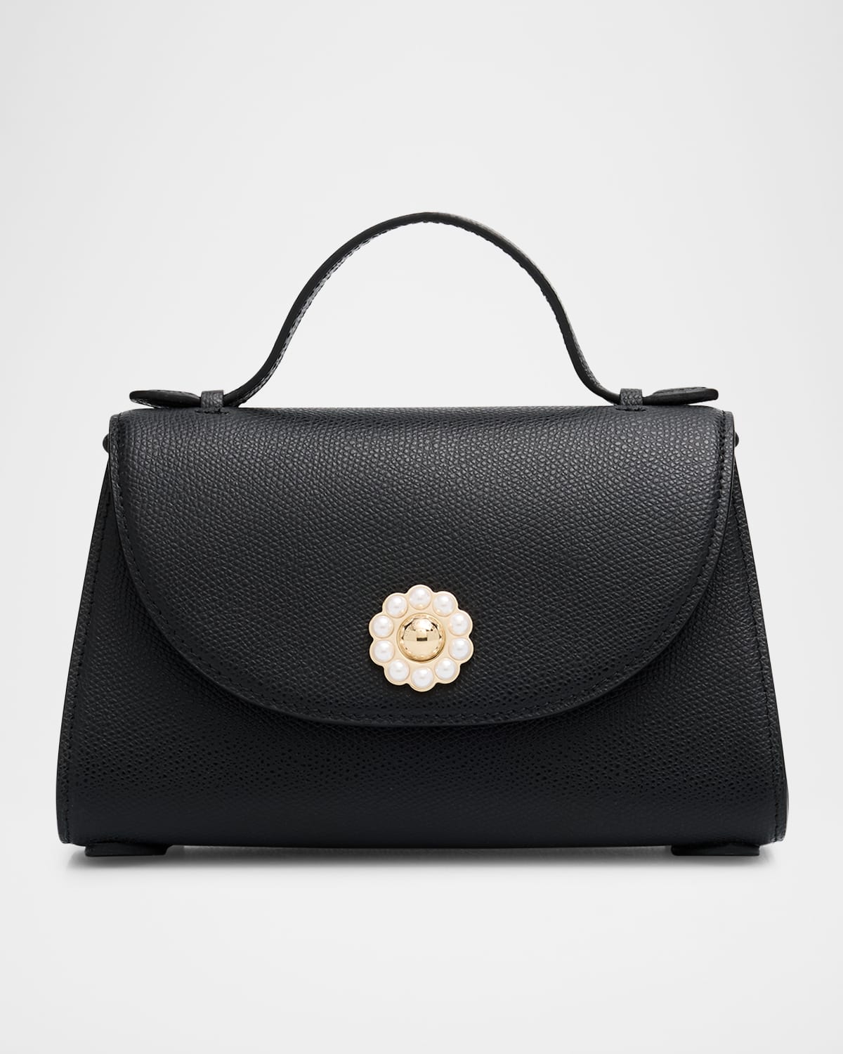 Simone Rocha Valentine Pochette Leather Shoulder Bag In Black