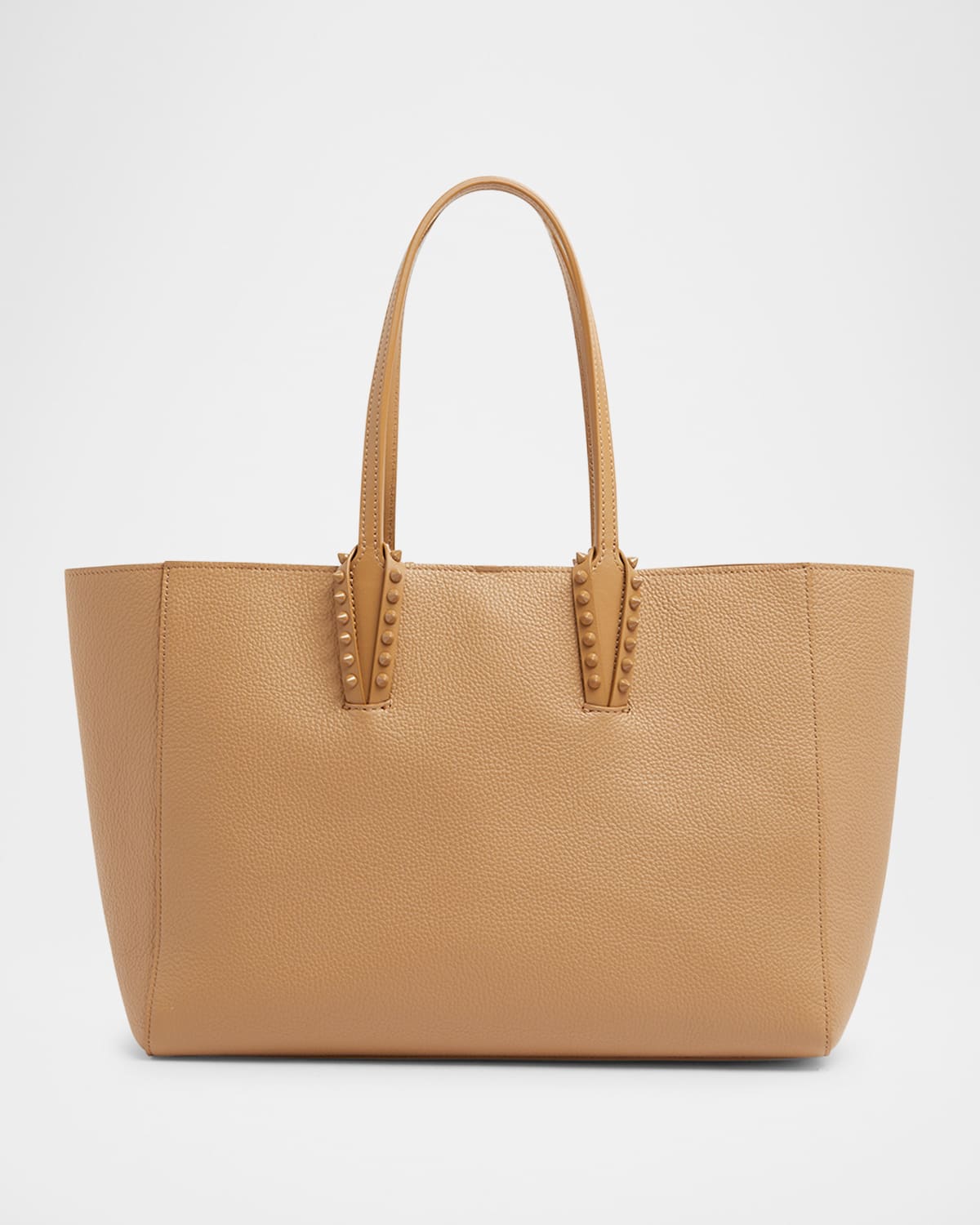 Christian Louboutin Cabata Soft Small Tote Bag In Grained Leather In Lionne