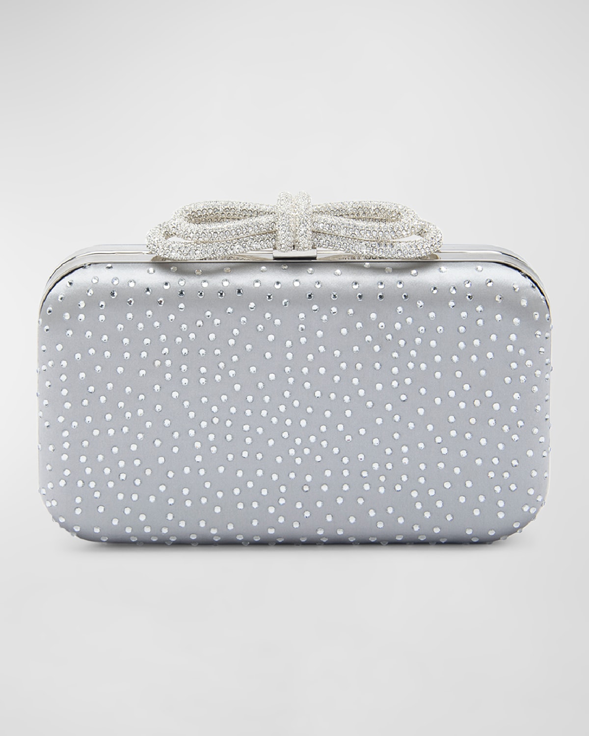 Bow Strass Satin Clutch Bag