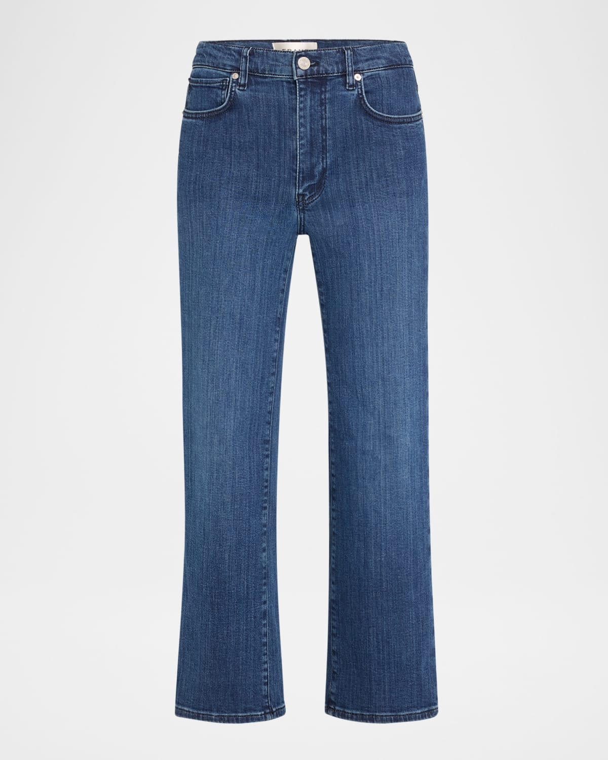 Frame Le Sleek High-rise Straight Jeans In Thundersto