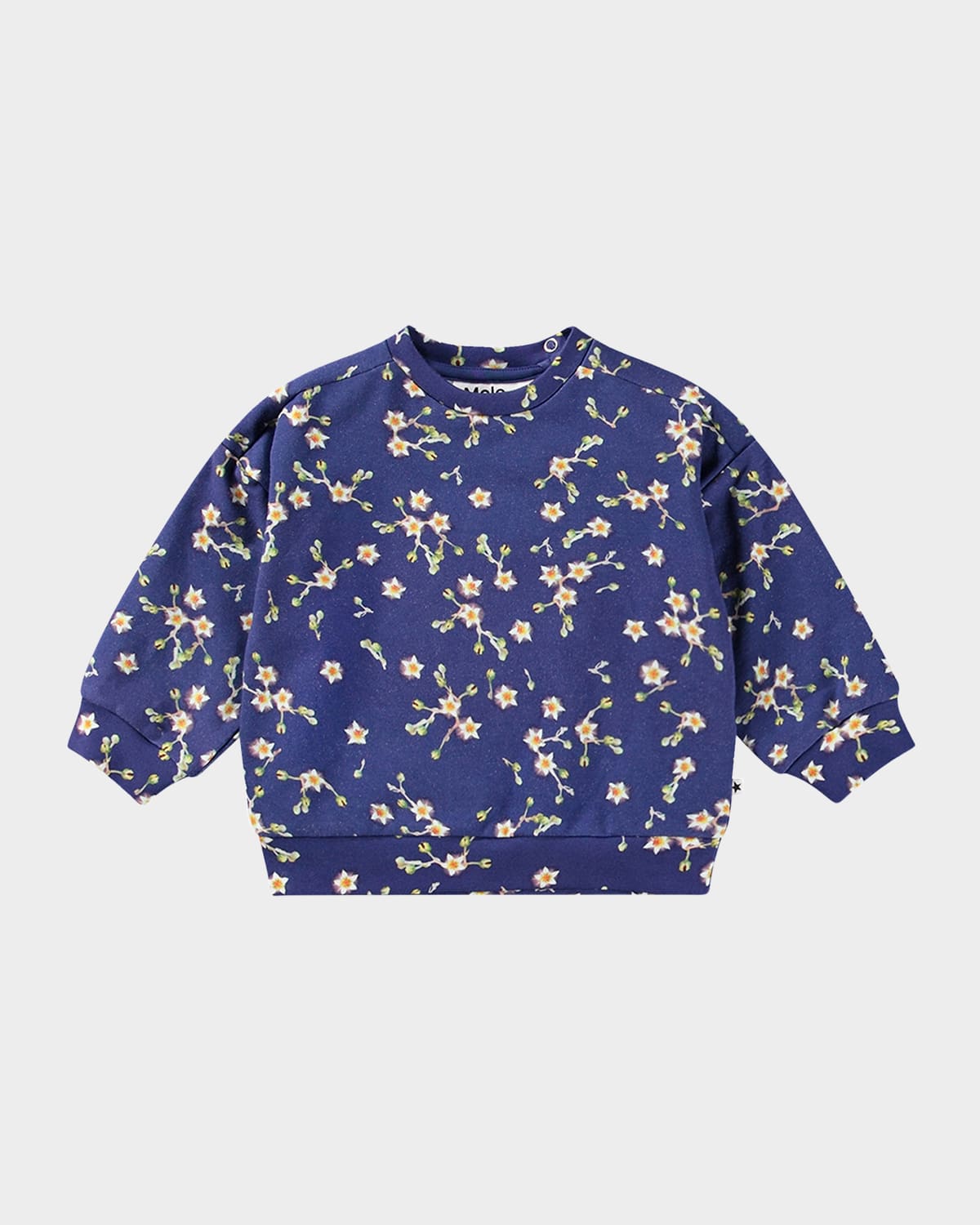 Girl's Dana Floral-Print Sweatshirt, Size 3M-2