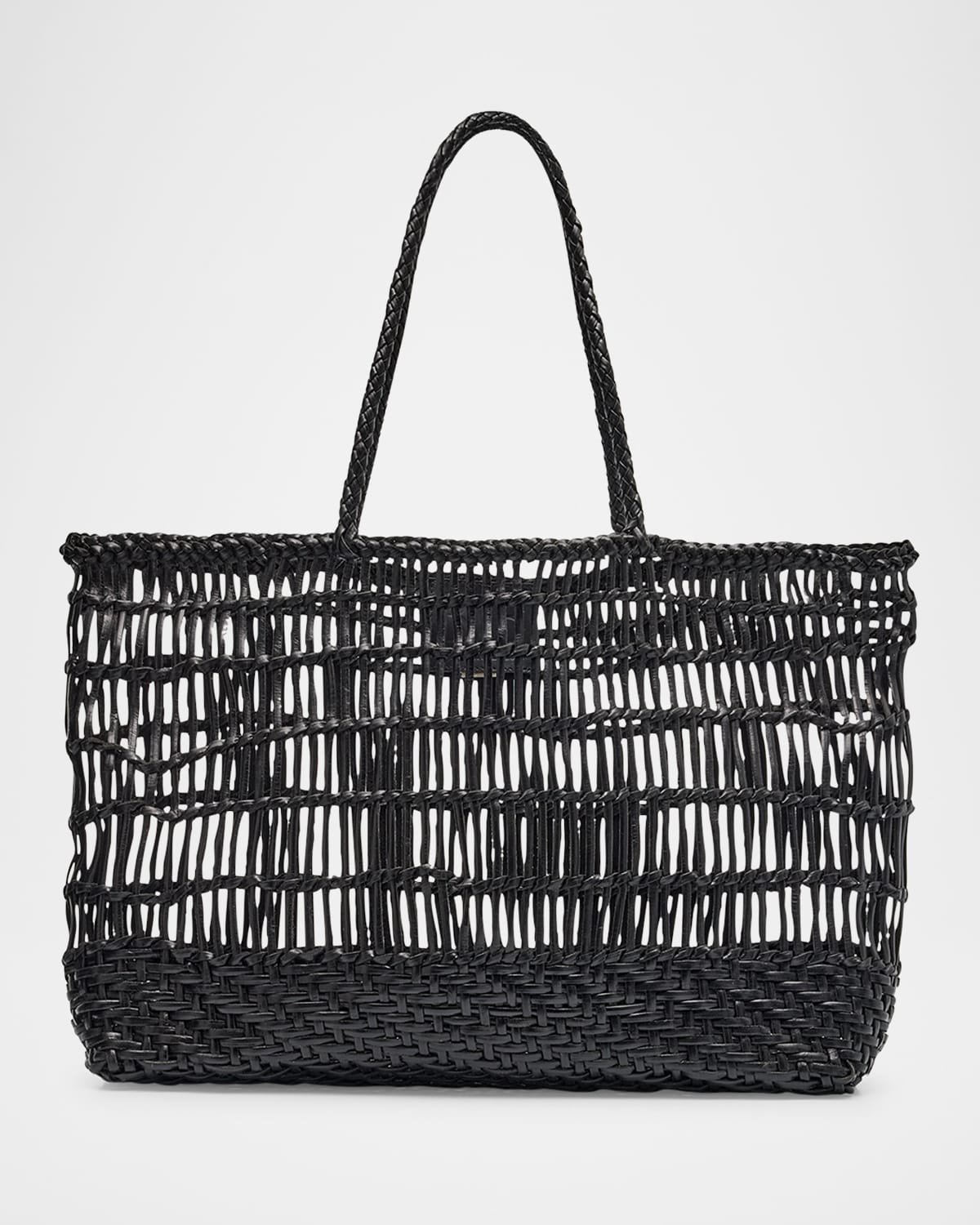 Brodie Caged Leather Tote Bag