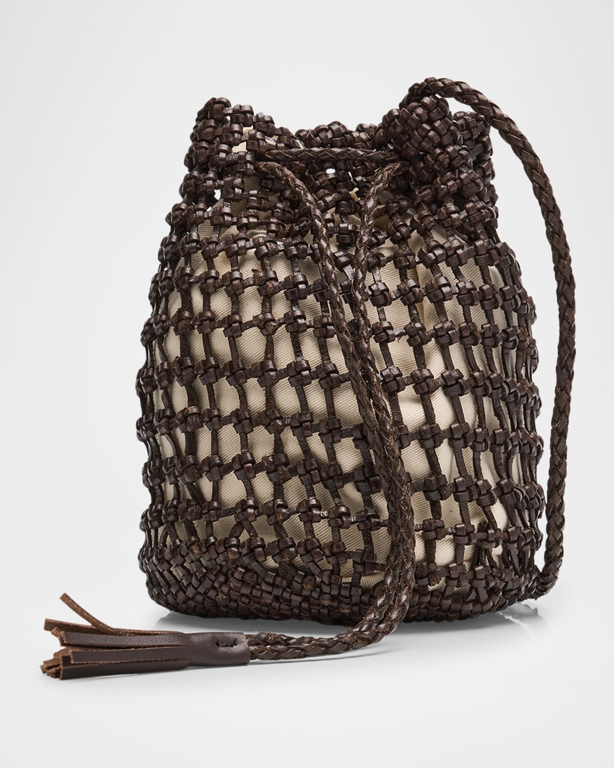 Parker Fishnet Leather Crossbody Bag