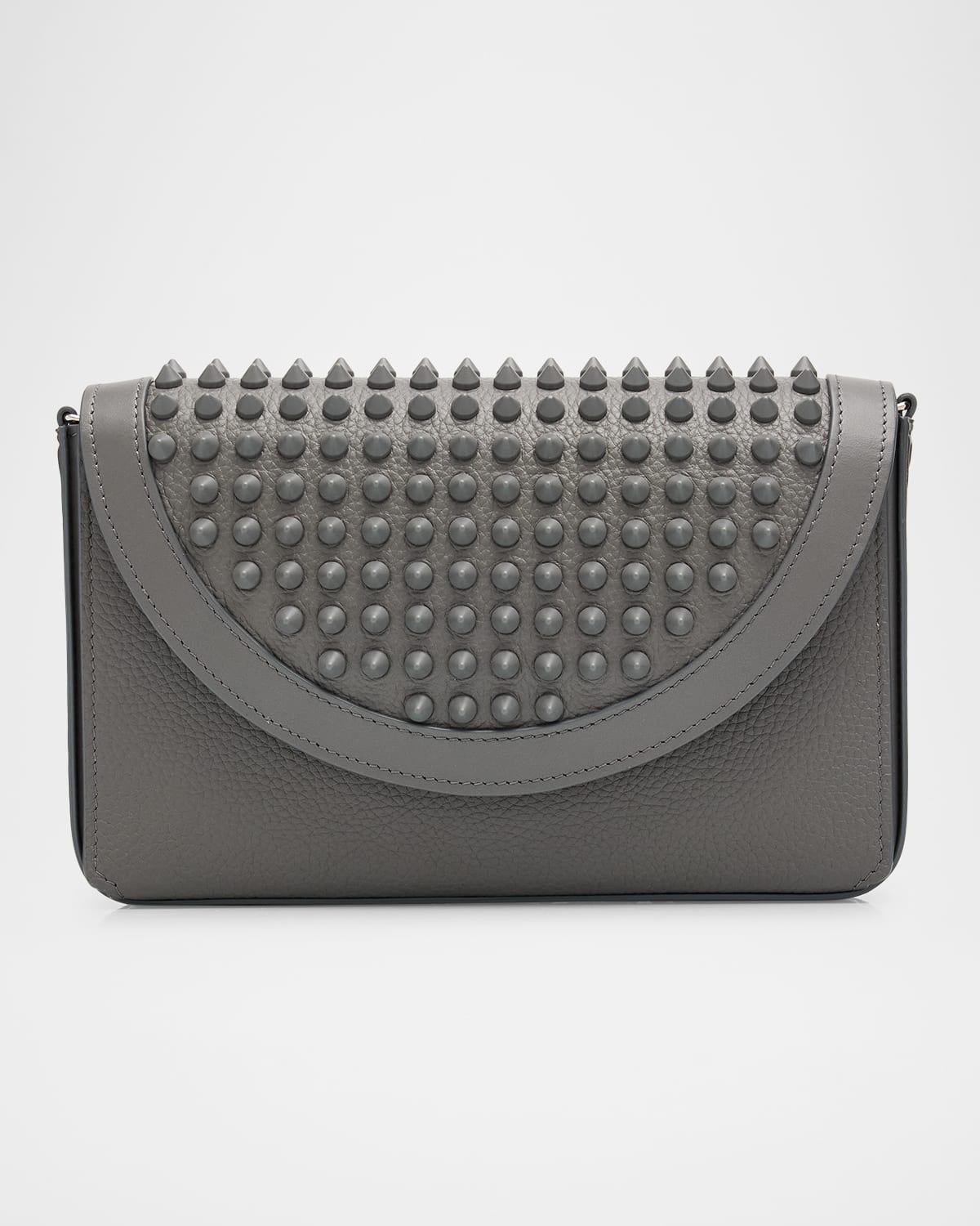 CHRISTIAN LOUBOUTIN MEN'S FUNKY EMPIRE SPIKES WALLET ON STRAP 