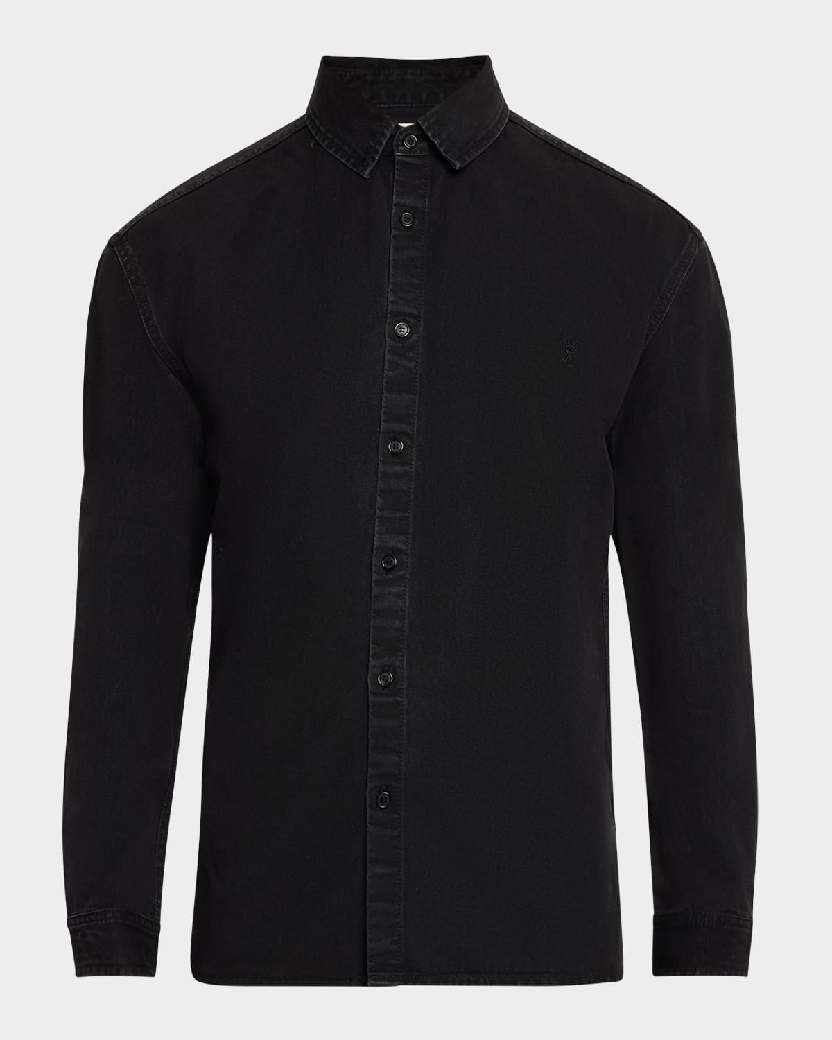 Men's Denim Overshirt with Cassandra Logo