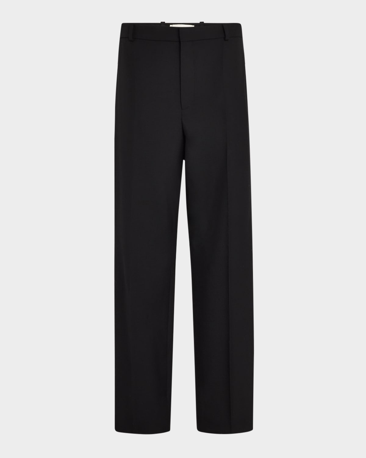 SAINT LAURENT MEN'S WOOL GABARDINE PANTS 