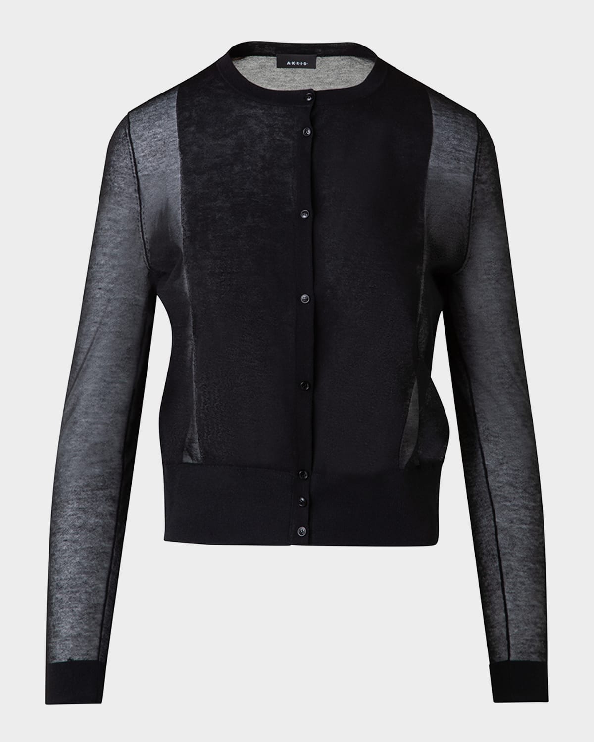 AKRIS SHEER KNIT CARDIGAN 