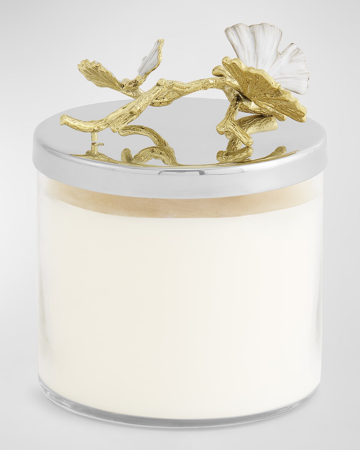 Michael Aram Butterfly Ginkgo Gold Candle, 13.5 Oz. In Whitegold