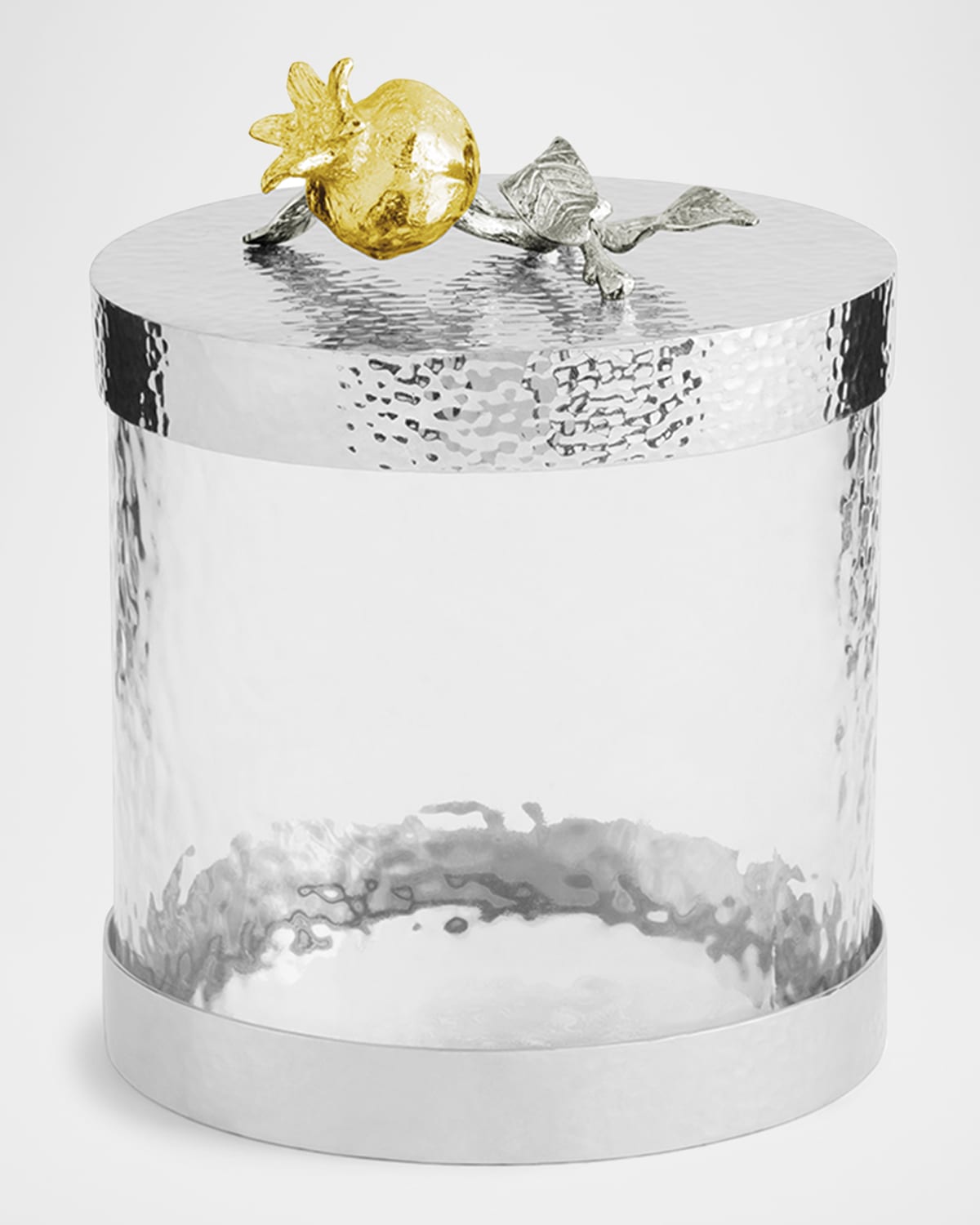 Michael Aram Pomegranate Silver And Gold Extra-small Canister In Silver And Gold