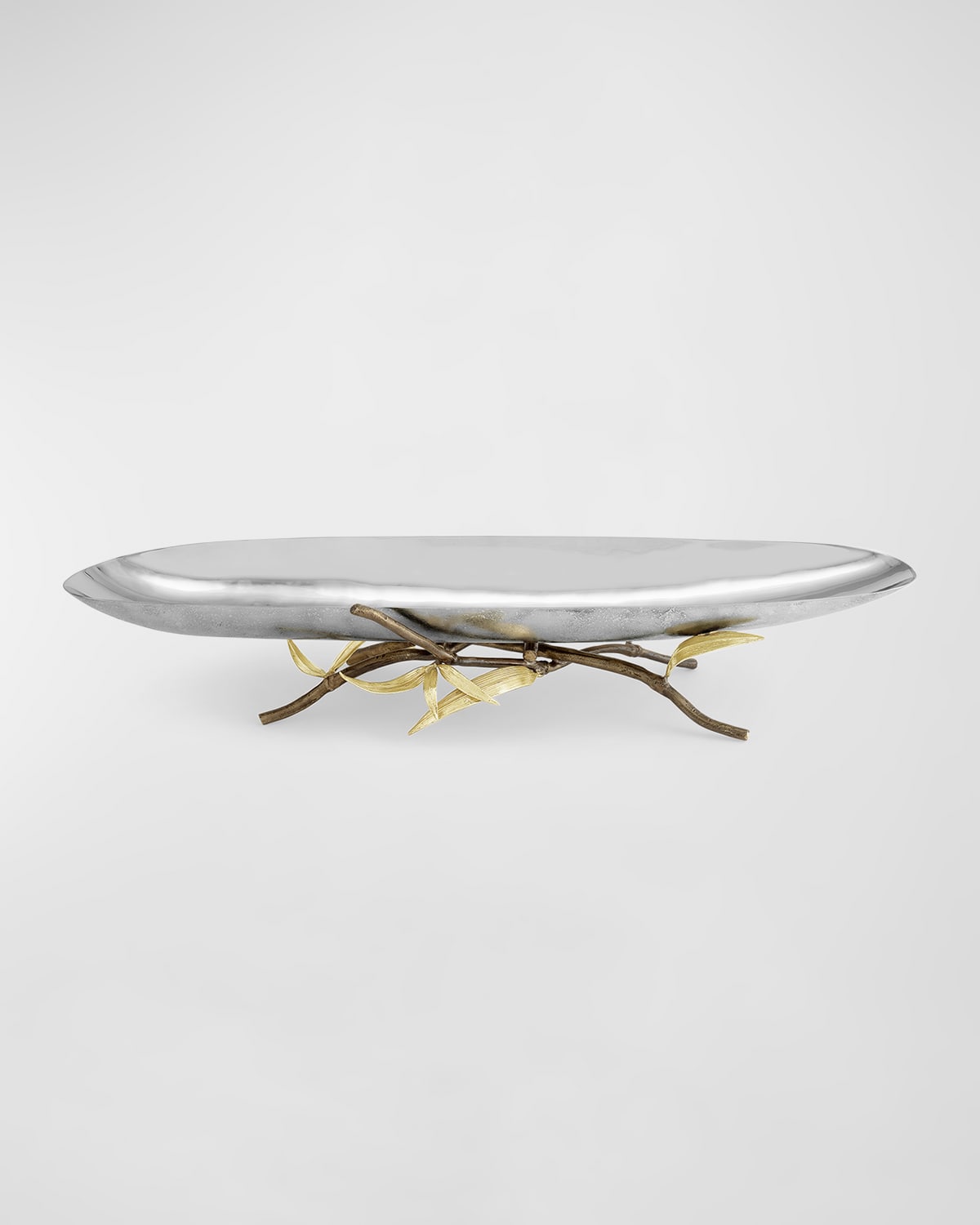 Michael Aram Zen Garden Centerpiece Bowl In Silver