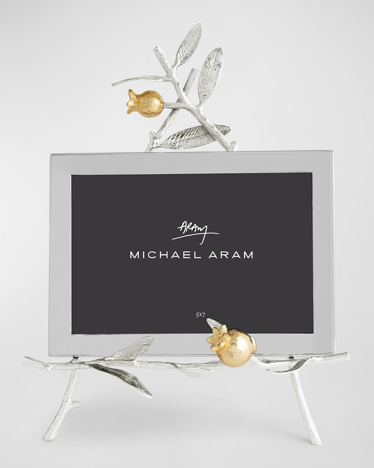 Michael Aram Pomegranate Silver & Gold Easel Picture Frame, 5" X 7" In Silver And Gold