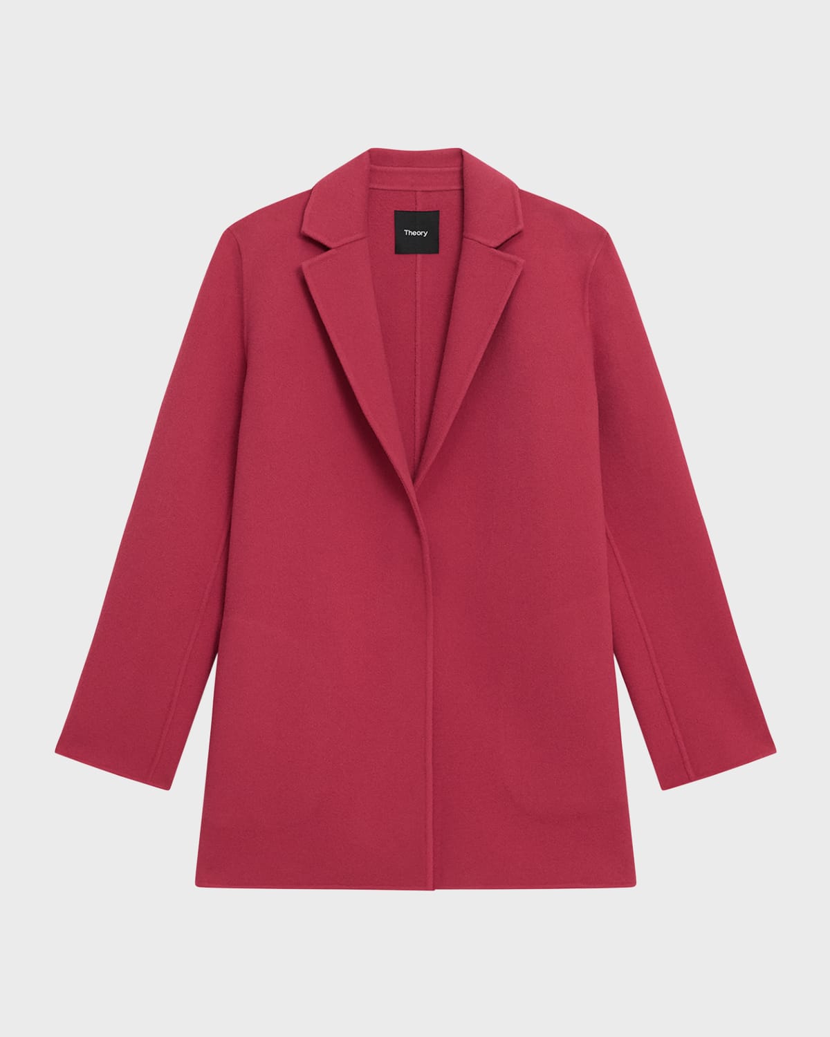THEORY DOUBLE FACE WOOL-CASHMERE COAT 