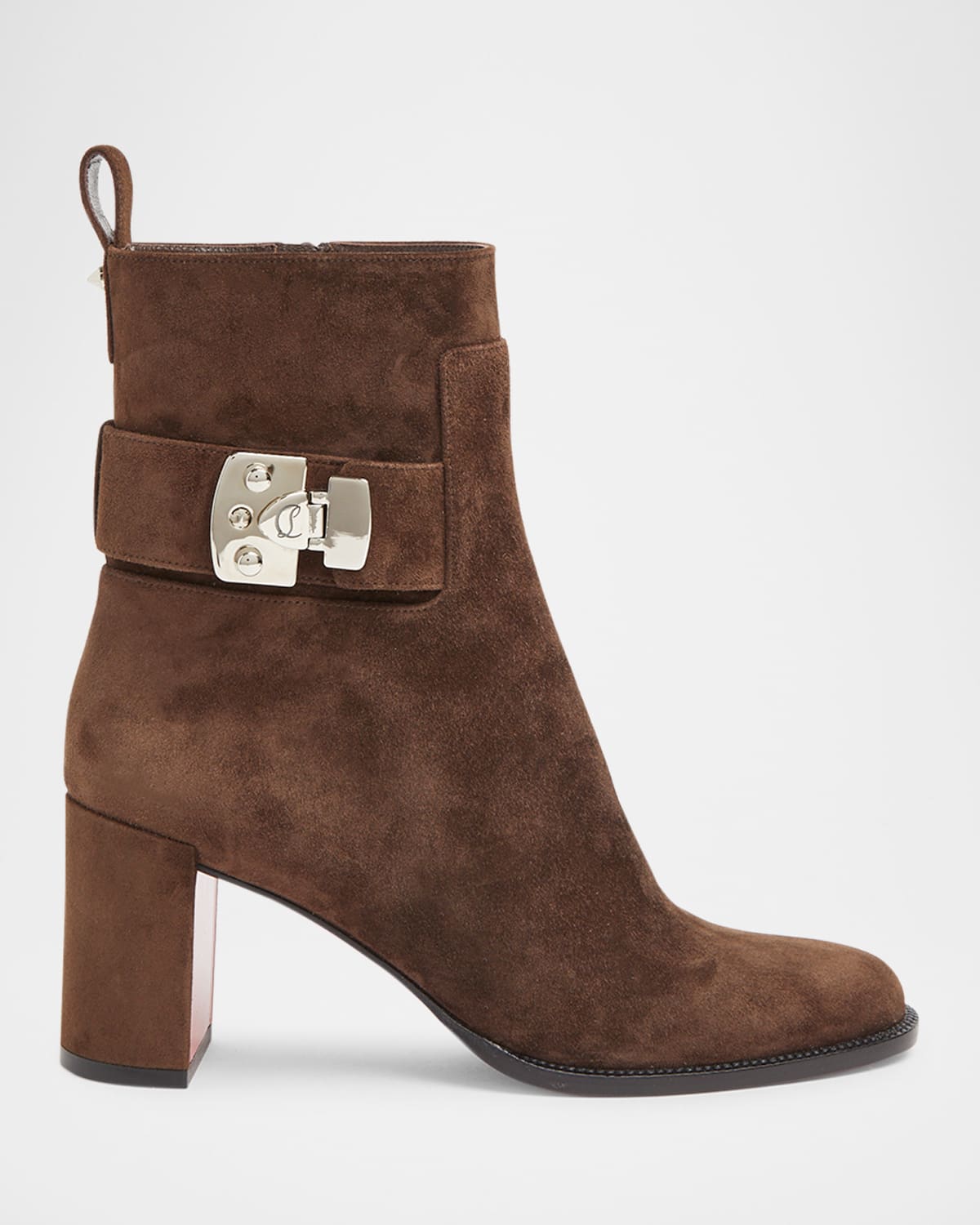 Christian Louboutin Lock Bootie In Cosme