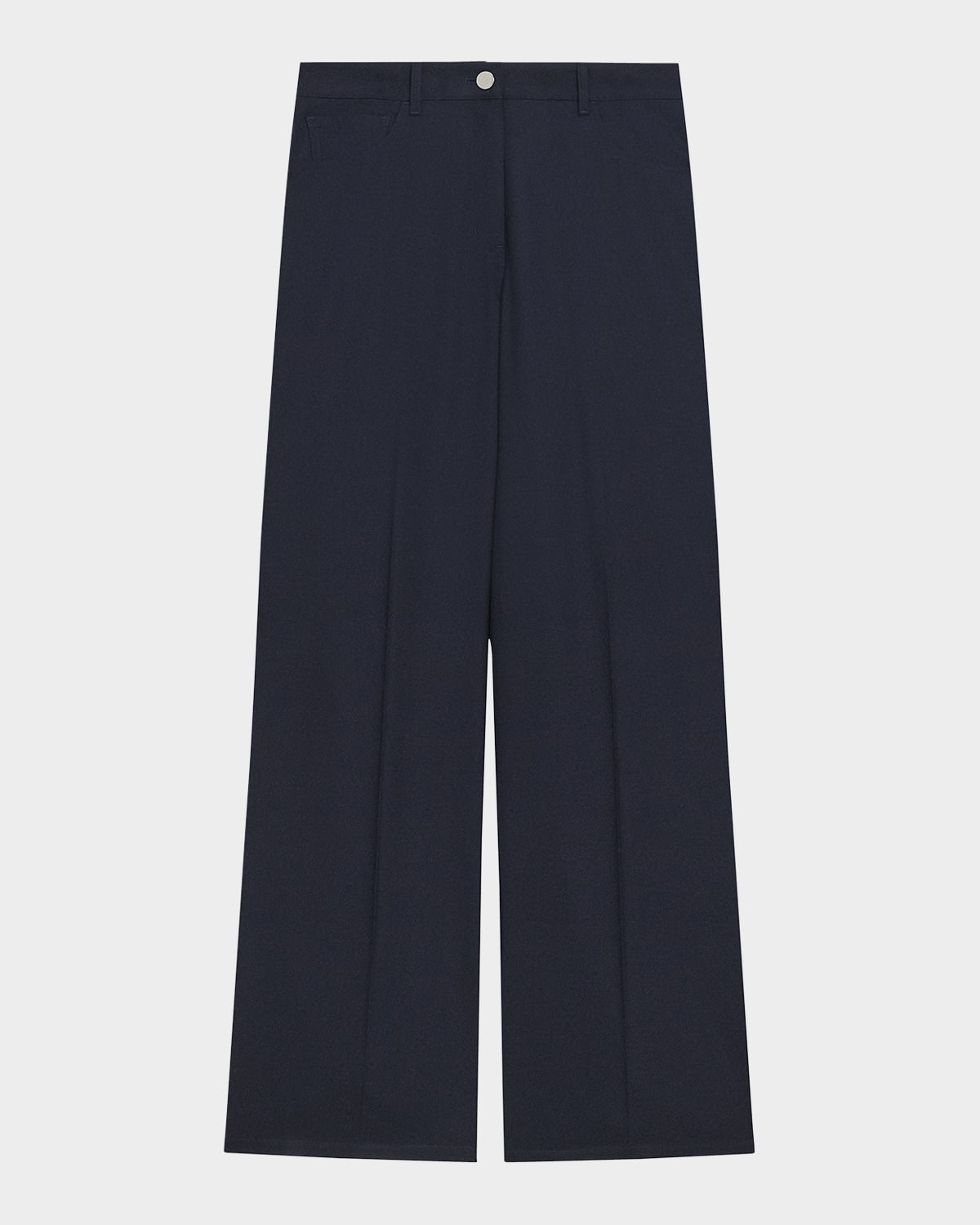 Flannel Relaxed Straight-Leg Pants