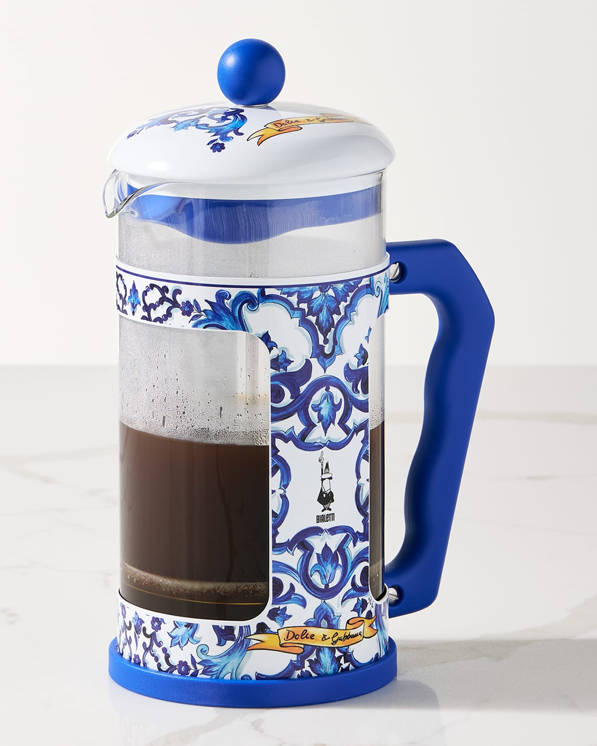 Bialetti x Dolce & Gabbana Blu Mediterraneo French Press, 1 L