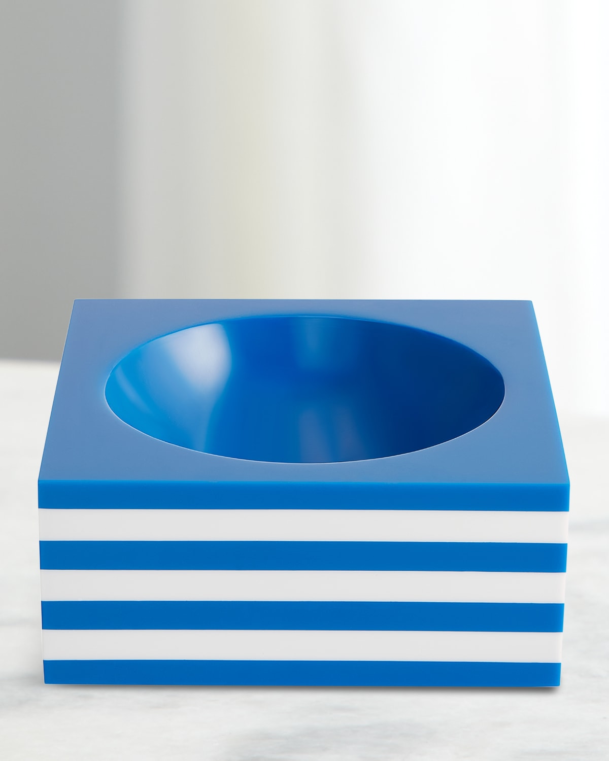 Jonathan Adler Cabana Scoop Decorative Bowl In Blue