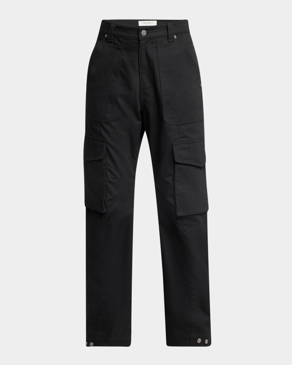 Men's Golden Cotton Cargo Pants