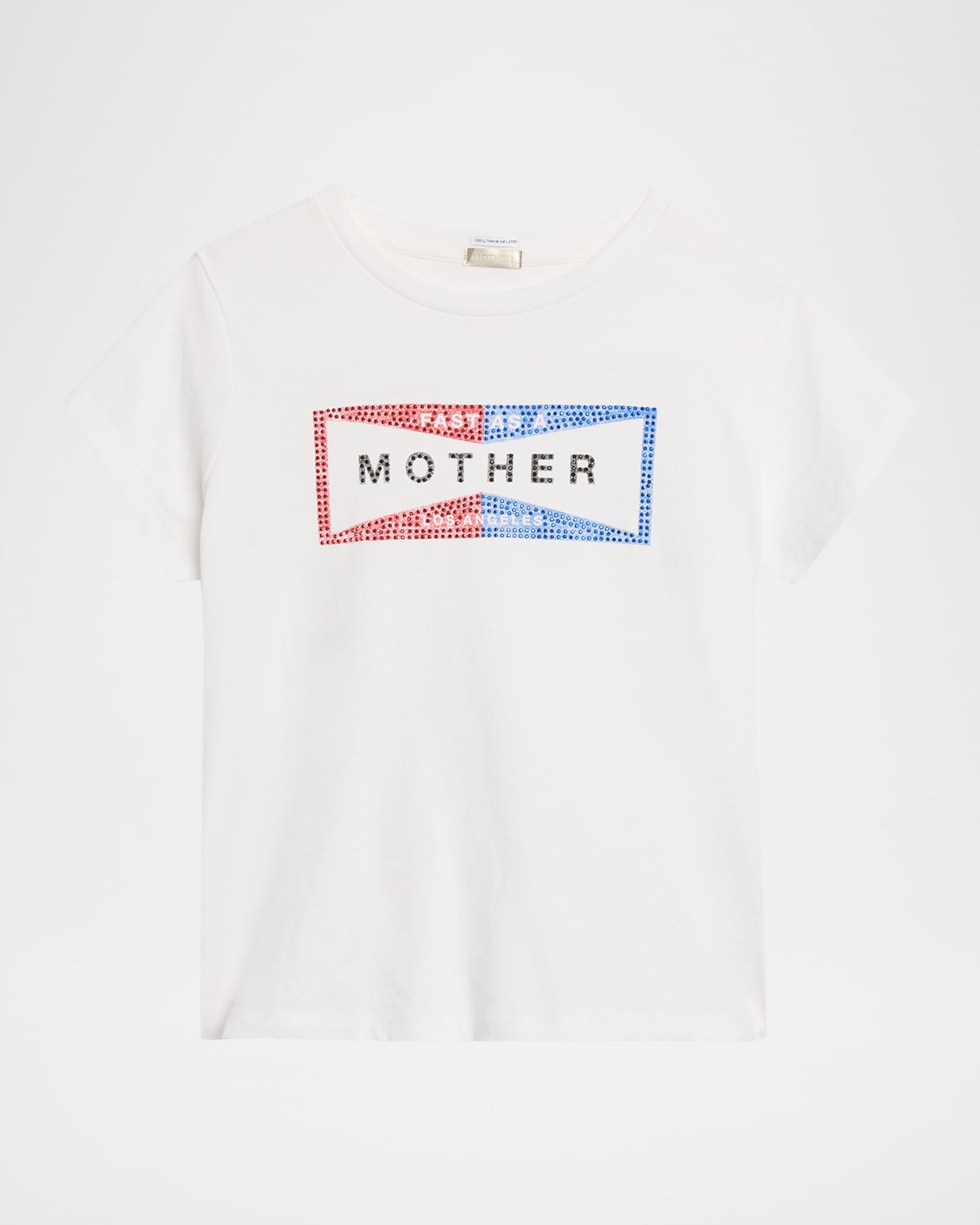 Mother The Boxy Goodie Goodie Tee In White