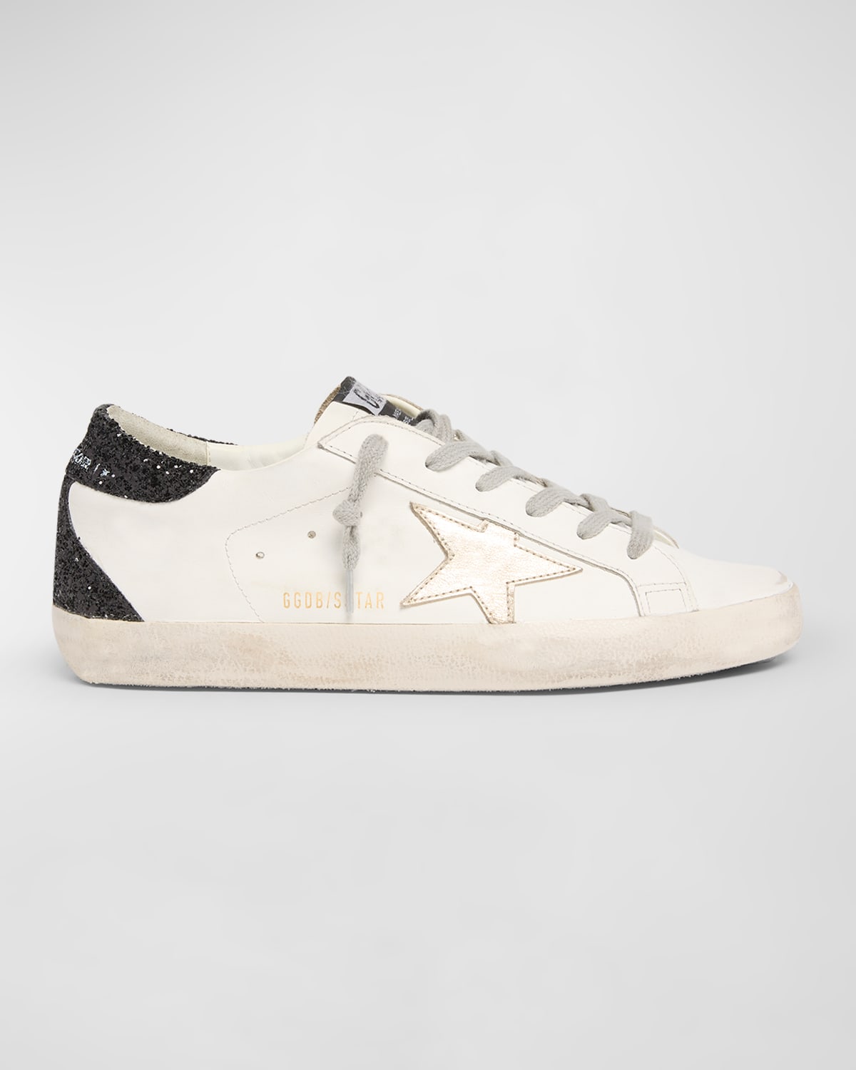 Golden Goose Superstar Glitter Leather Low-top Sneakers In White