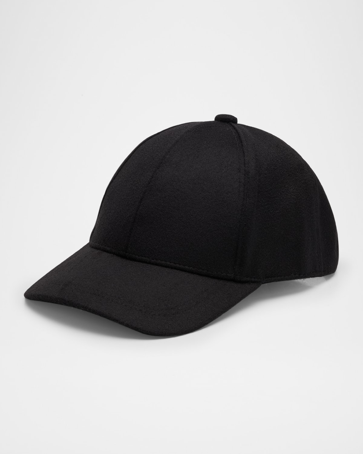 Neiman Marcus Men's Cashmere 6-panel Baseball Cap In Black