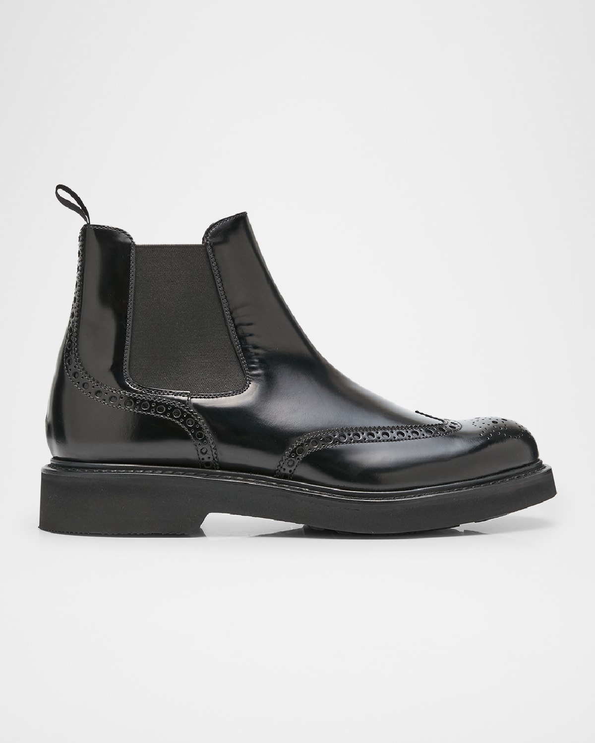 Men's Nantwich Polished Brogue Chelsea Boots