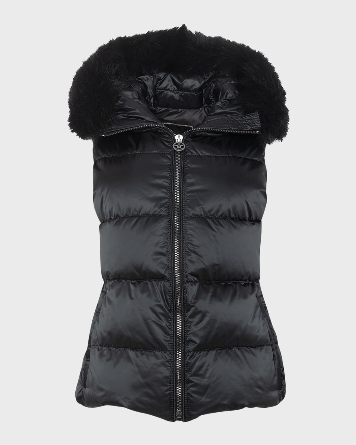 Apres-Ski Vest With Detachable Toscana Lamb Shearling Hood Trim