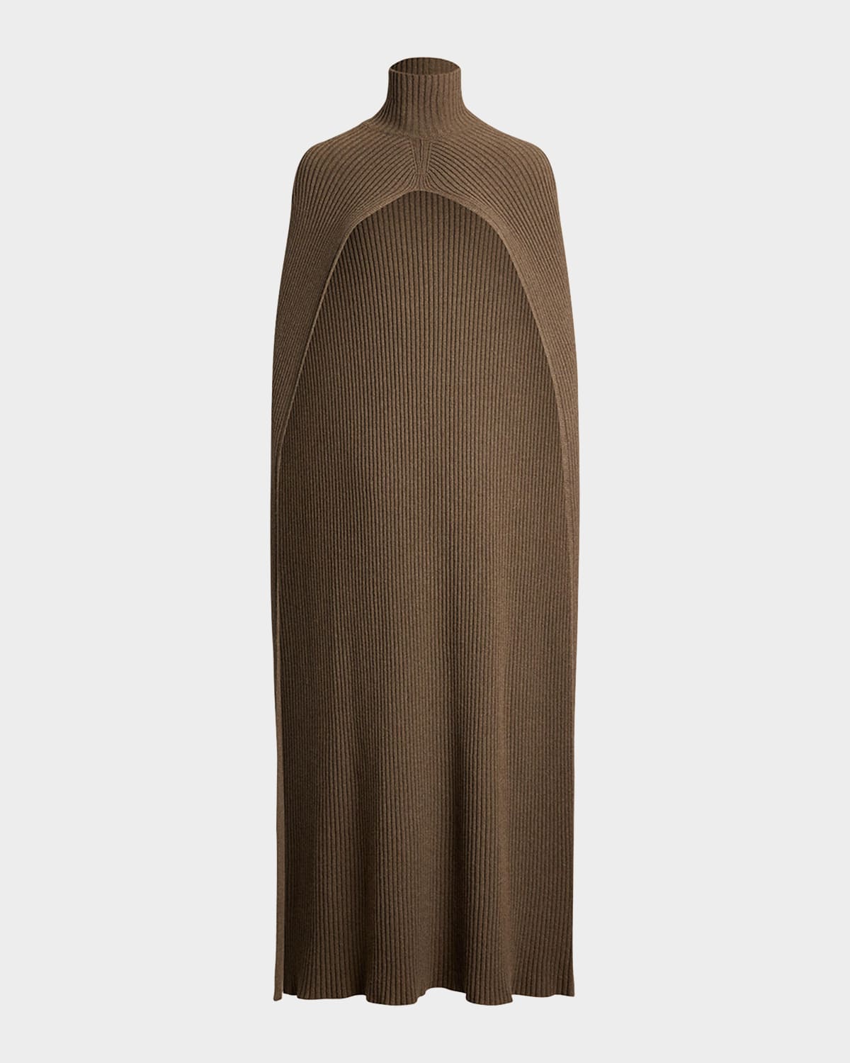 RALPH LAUREN TURTLENECK LOFTY CASHMERE RIB CAPE 