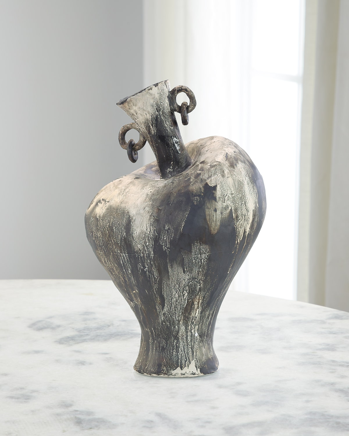 John-richard Collection Fuso Vase I In Gray