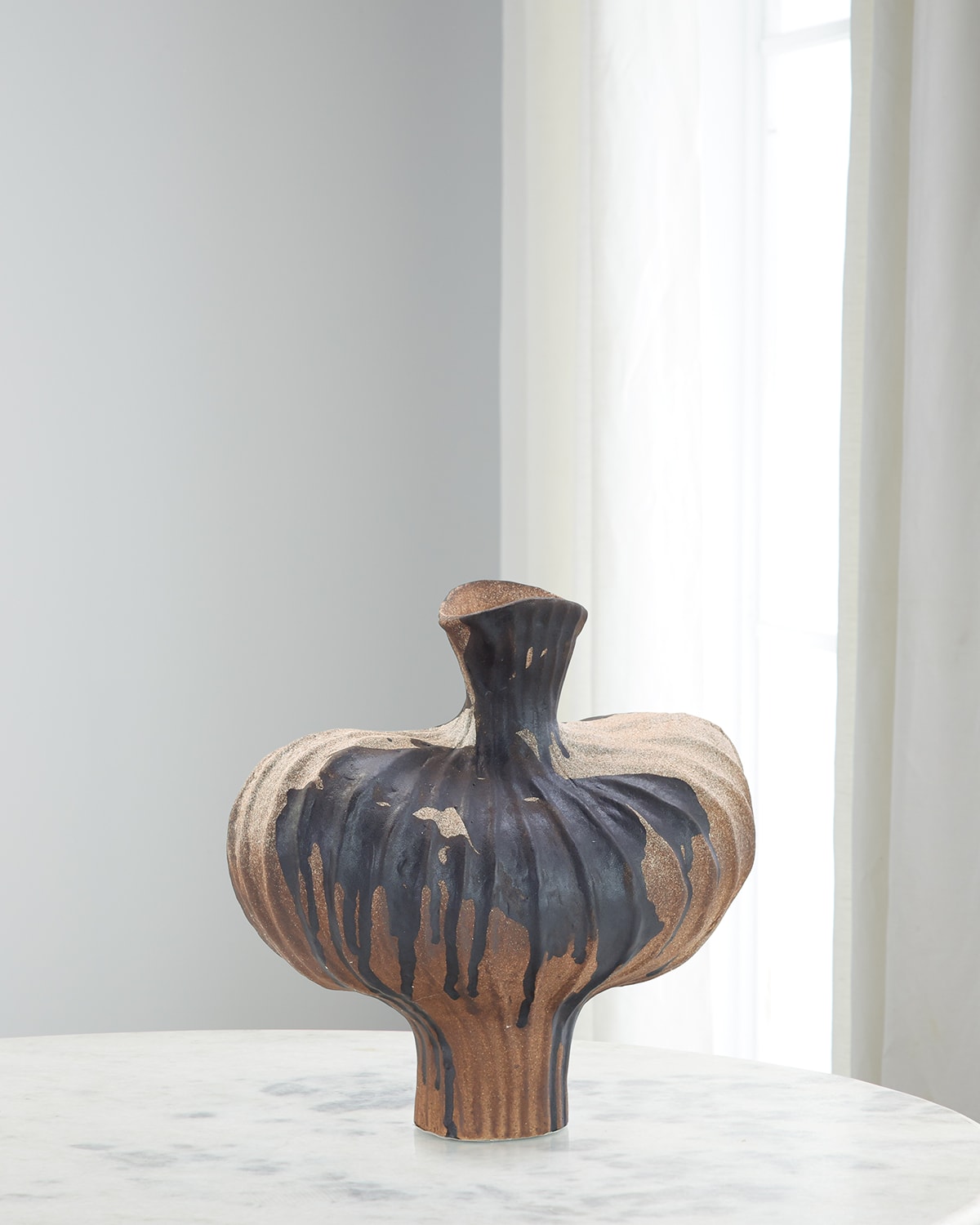 John-richard Collection Splash Vase, Small In Black