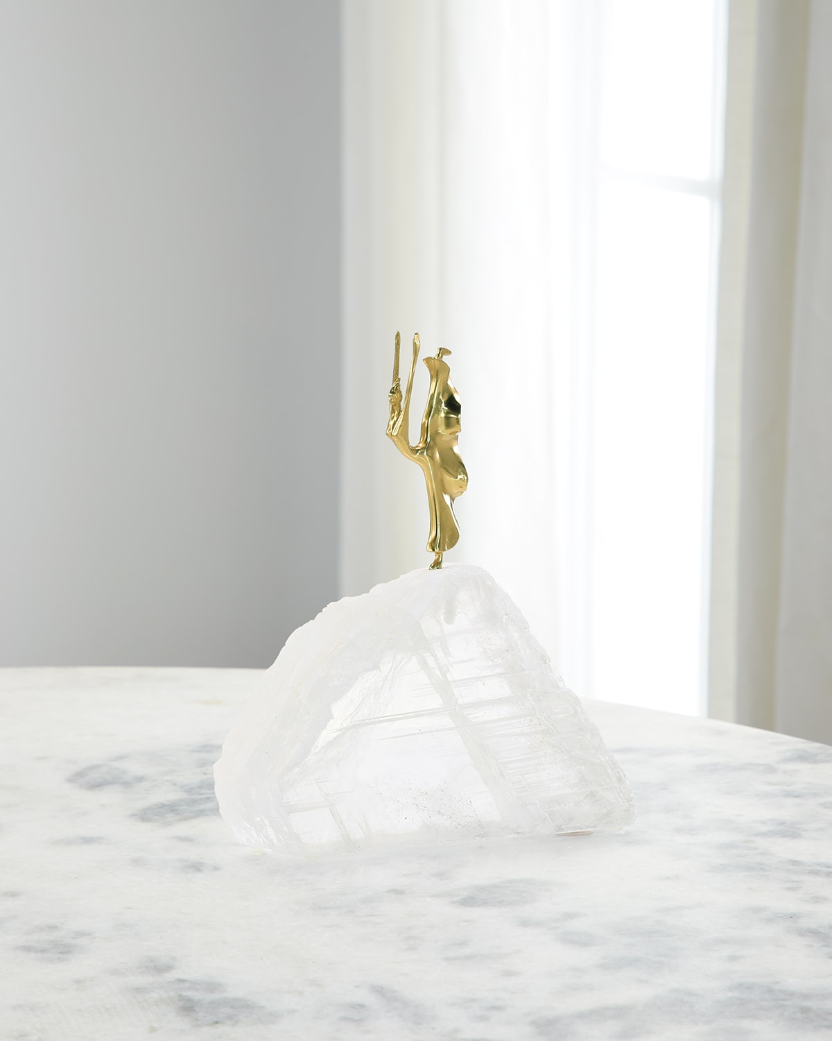 John-richard Collection Ethereal Dancer Sculpture On Selenite I In Clear