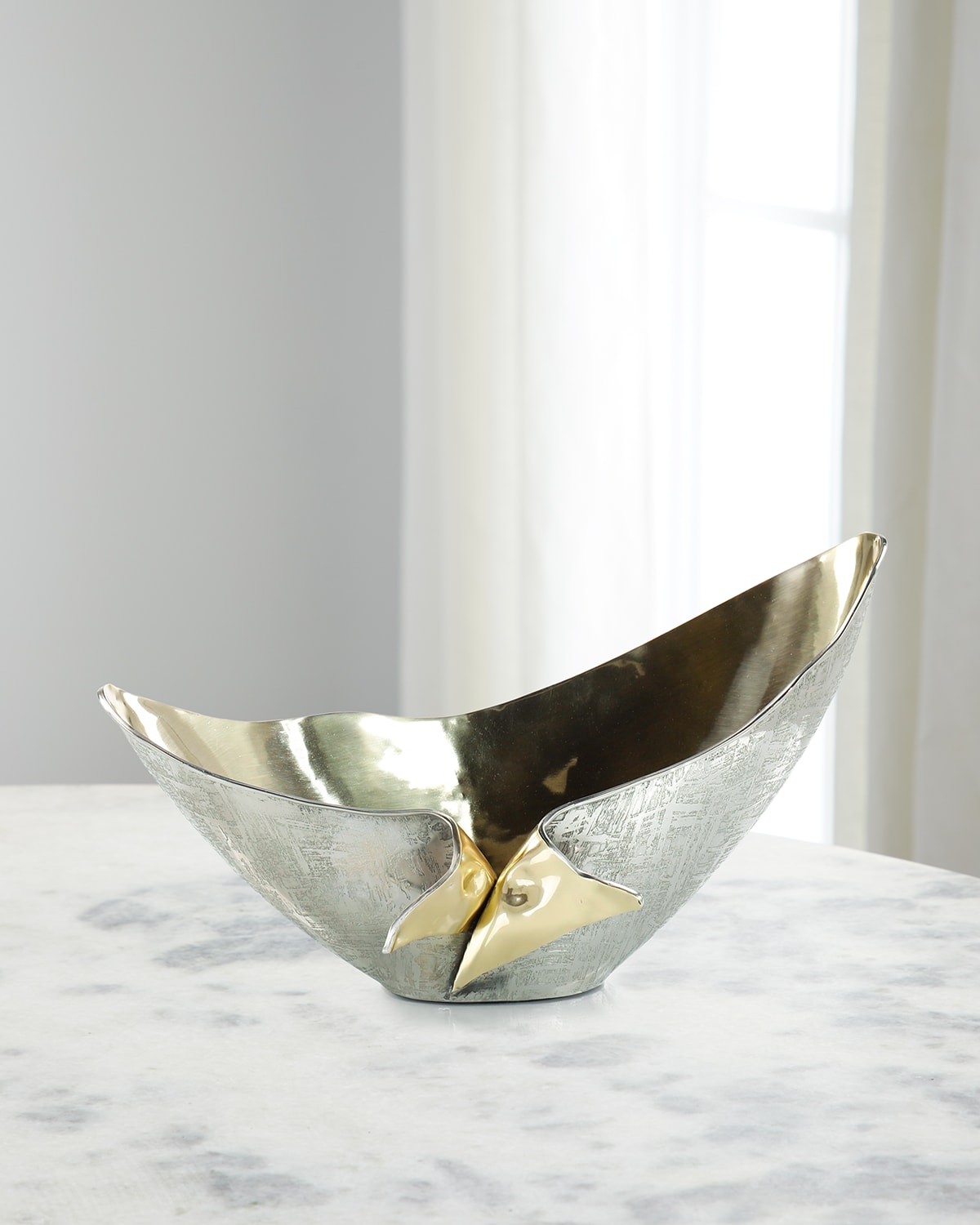 John-richard Collection Andiamo Bowl, Nickel In Brass