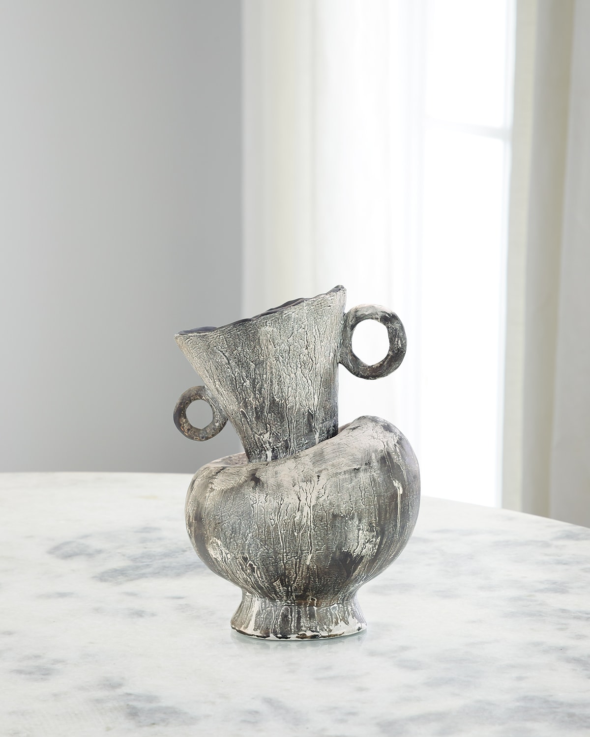 John-richard Collection Fuso Vase Iv In Gray