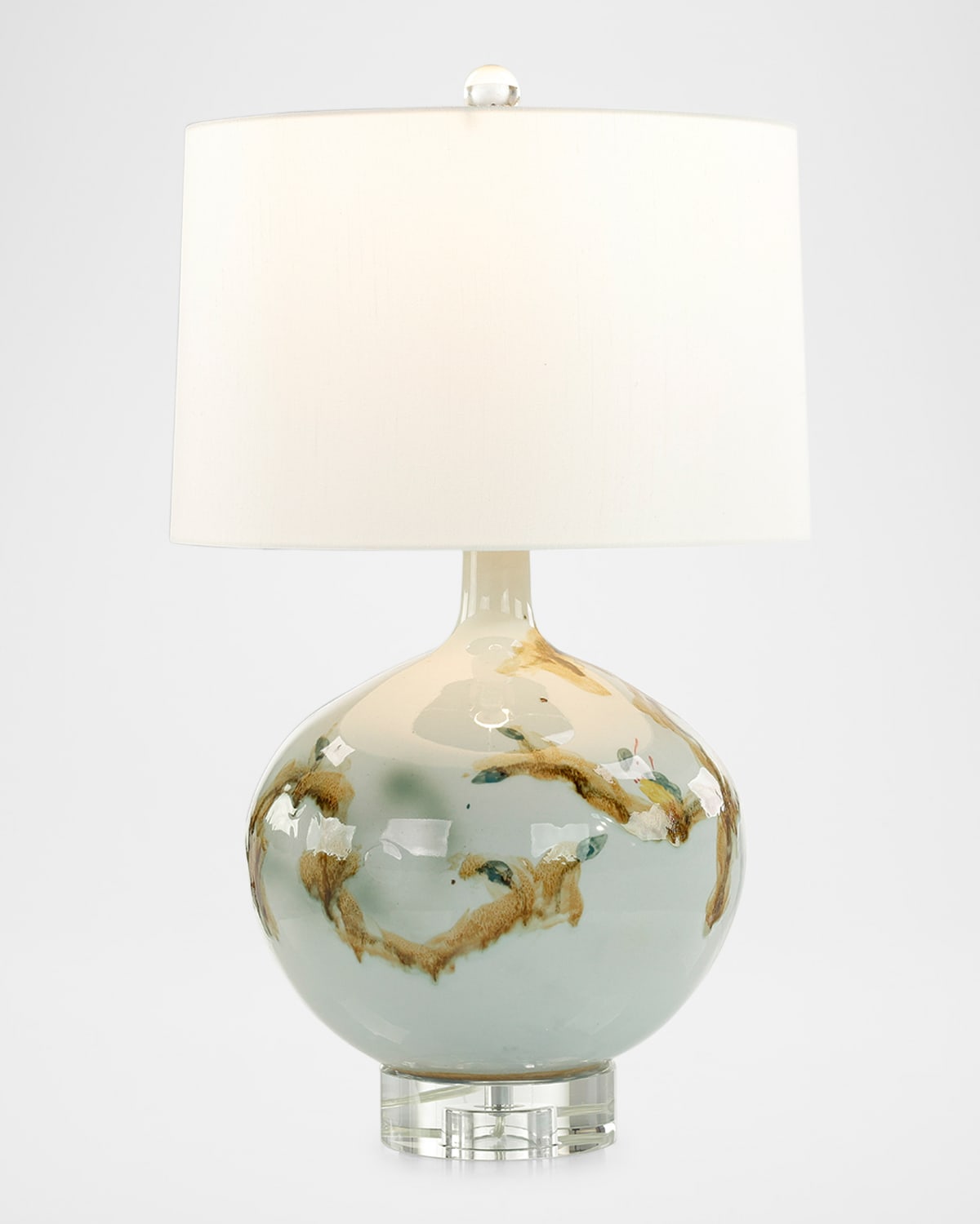 John-richard Collection Tranquil Garden 29" Table Lamp In Blue