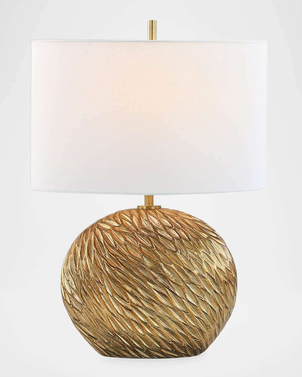 John-richard Collection Brushstroke 23" Small Table Lamp In Gold